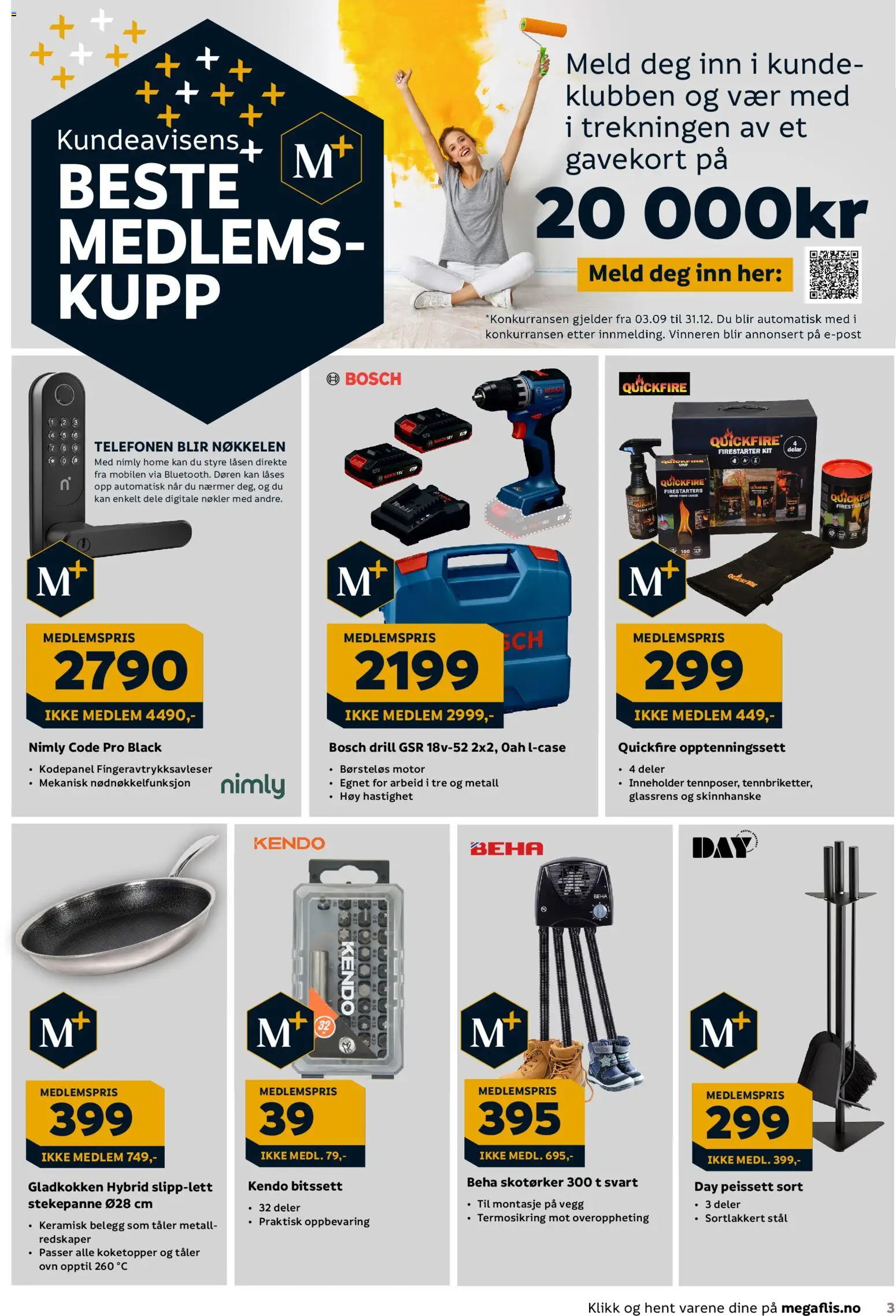 {H1} | Side: 3 | Produkter: Stekepanne, Drill, Skotørker, Ovn