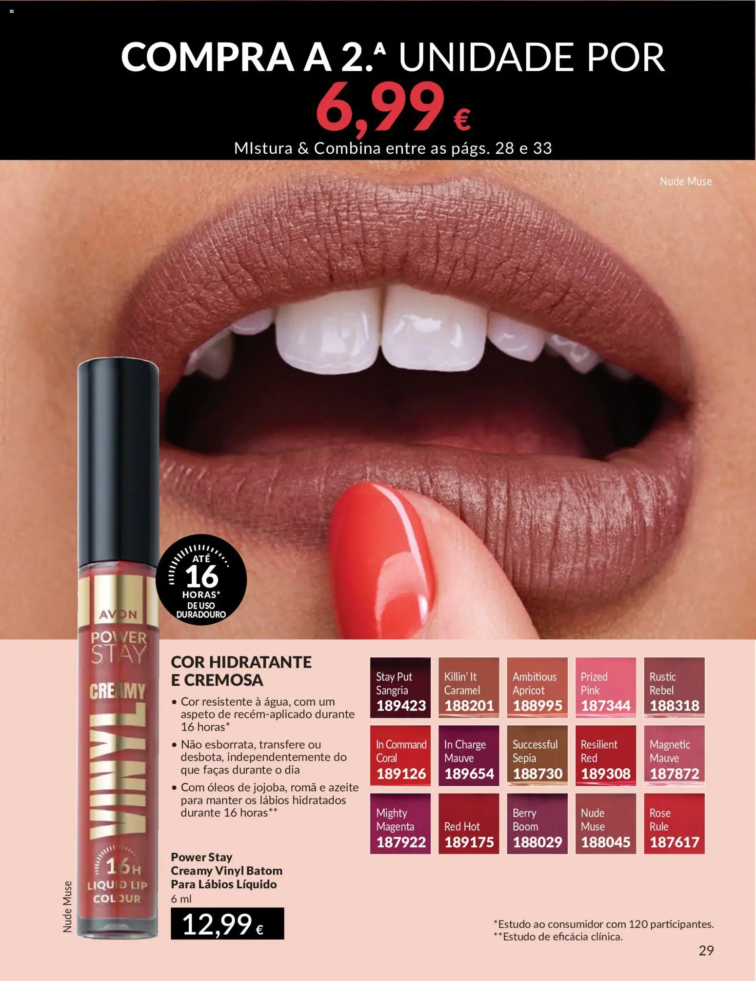 Catálogo Avon Campanha 5 │ válido de 01.05.2026 | Página: 29 | Produtos: Azeite, Batom