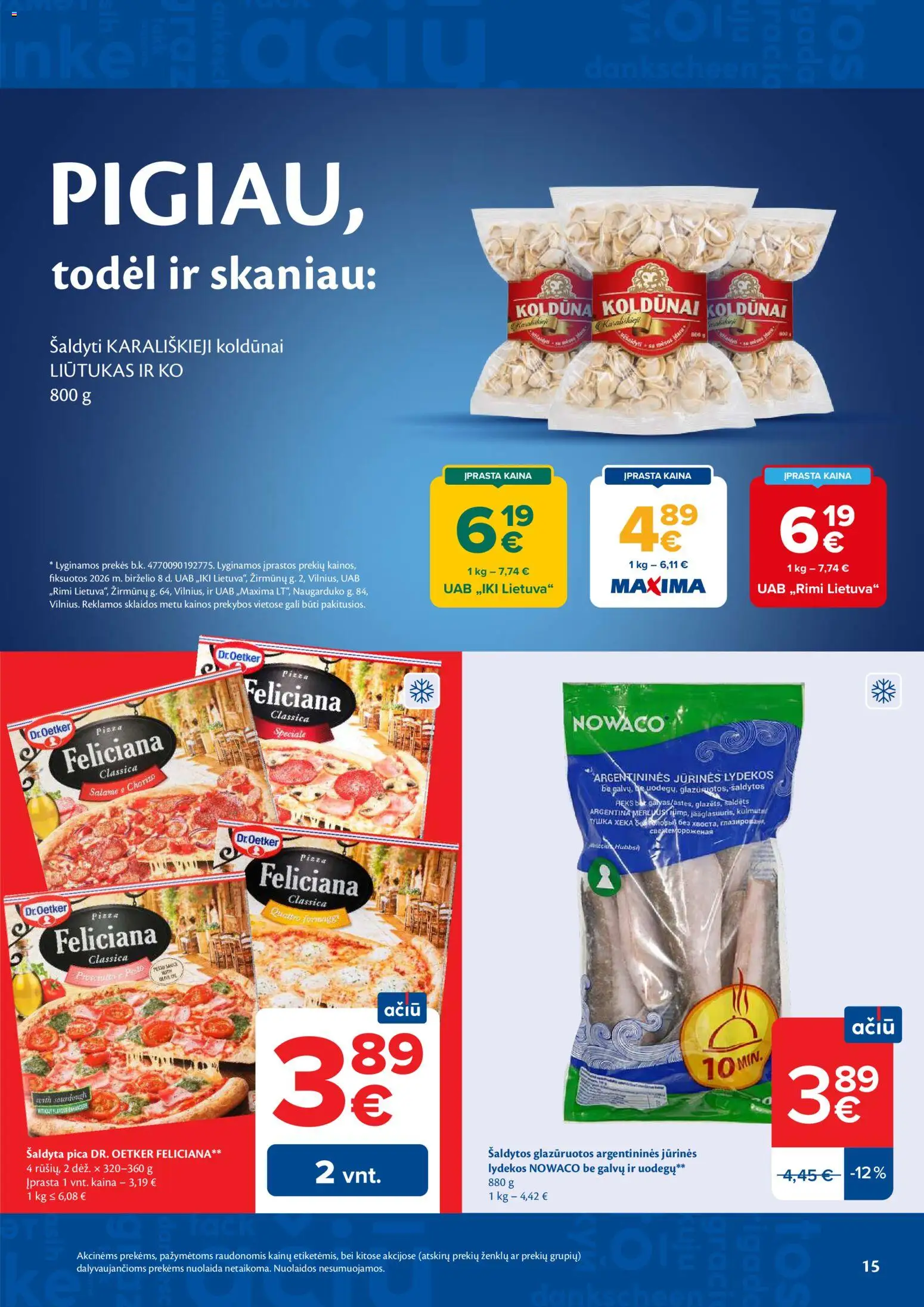MAXIMA akcijos nuo 16.06.2026 | Puslapis: 15 | Prekių: Pica