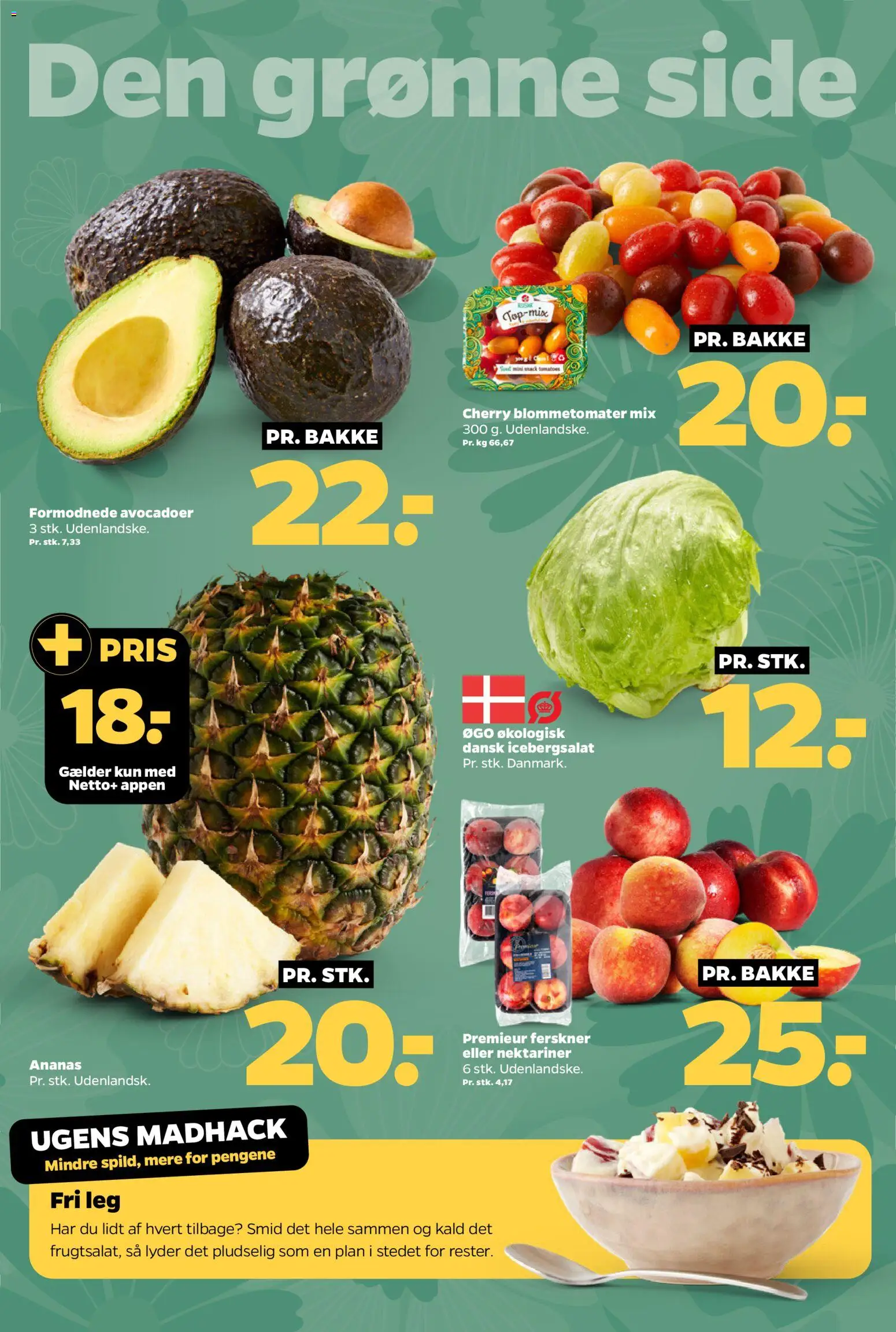 Netto tilbudsavis – gyldig fra 13.06.2026 | Side: 4 | Produkter: Ferskner, Cherry, Nektariner, Icebergsalat