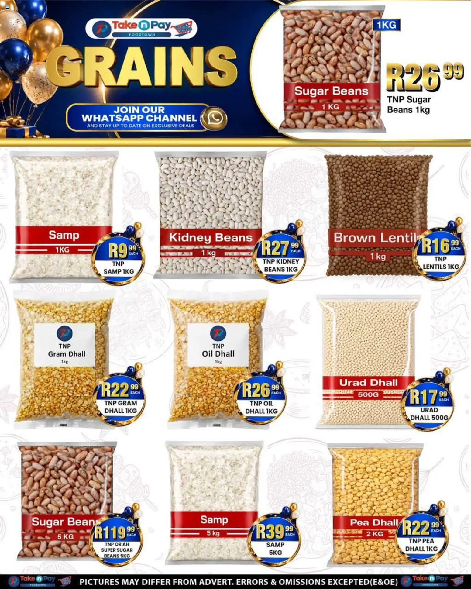 New Take n Pay catalogue – valid from 07/09/2026 | Page: 7 | Products: Beans, Lentils, Oil, Pea