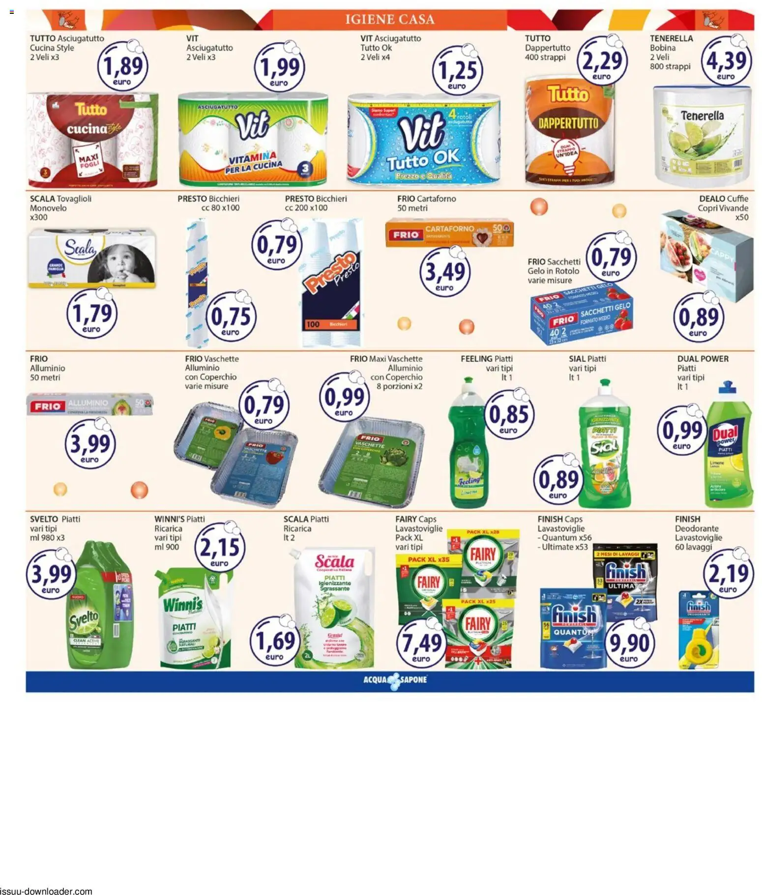 Volantino Acqua e Sapone del 15.06.2026 | Pagina: 13 | Prodotti: Deodorante, Lavastoviglie, Cuffie, Asciugatutto