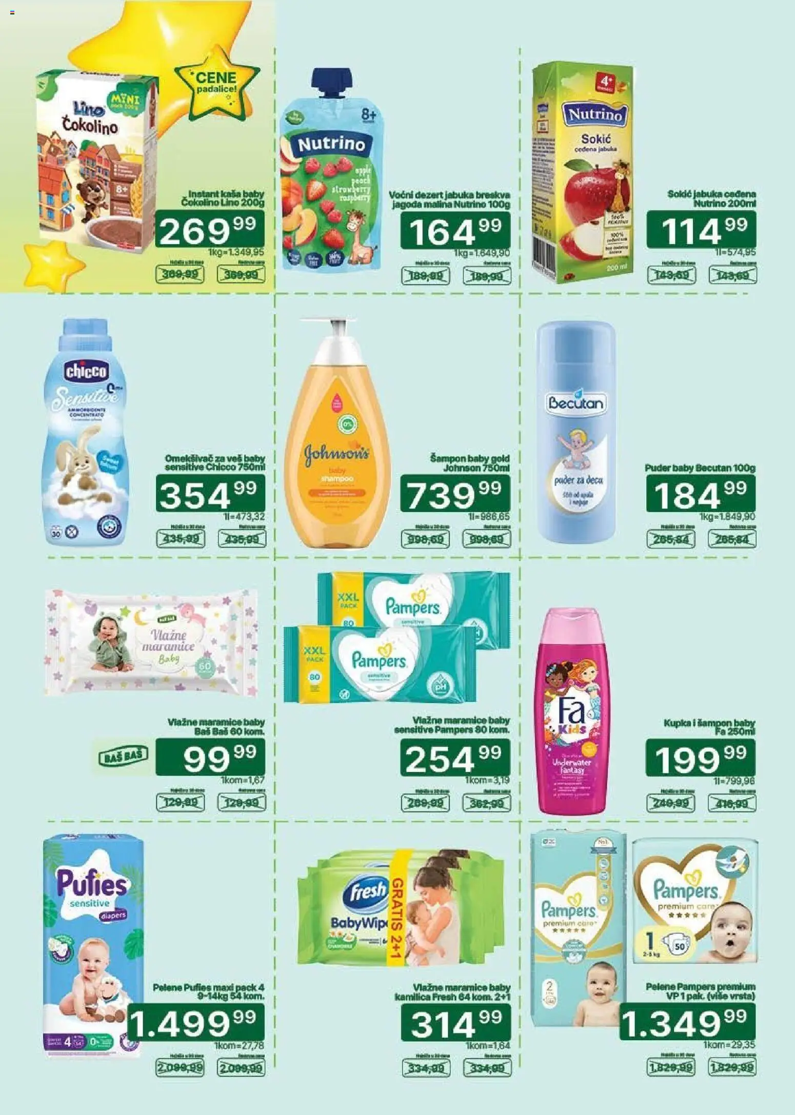 Univerexport katalog - važi od 16.09.2026 | Strana: 25 | Proizvode: Pampers, Jagoda, Šampon, Vlažne maramice