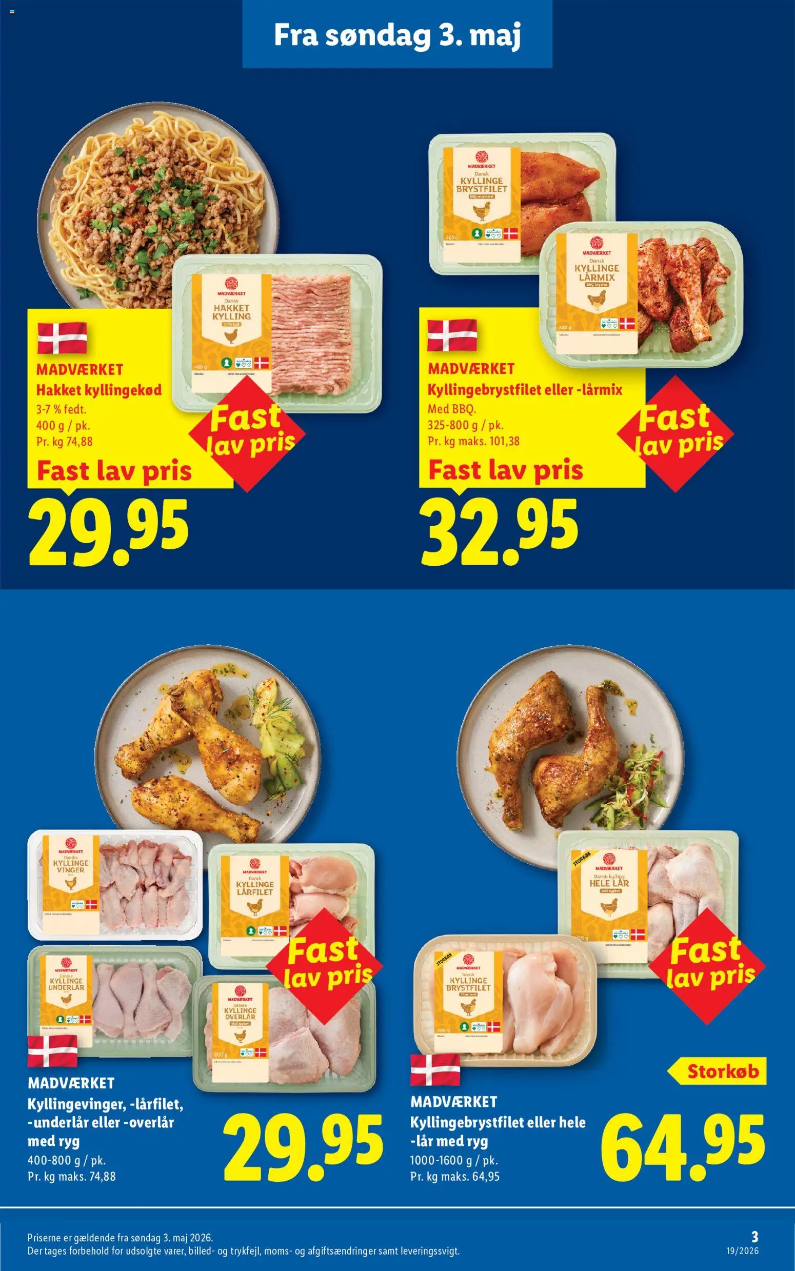 Lidl tilbudsavis – gyldig fra 03.05.2026 | Side: 3 | Produkter: Kyllingekød