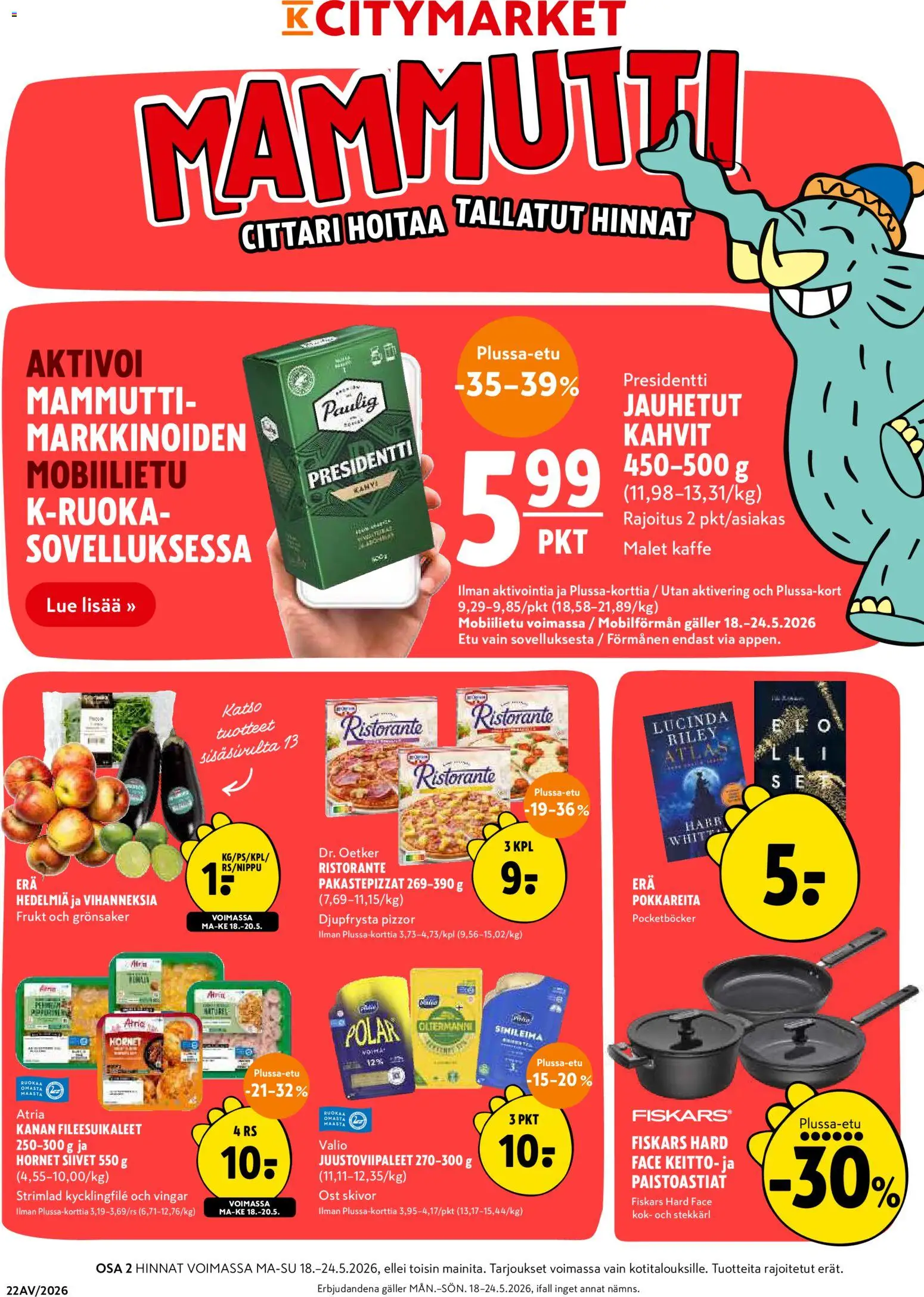 K-Citymarket tarjoukset – voimassa 18.05.2026 alkaen | Sivu: 1 | Tuotteet: Keitto