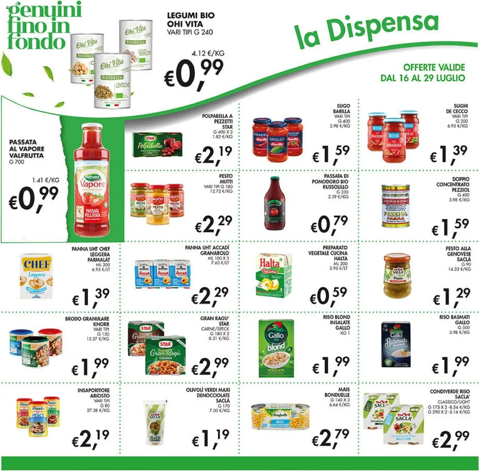 Volantino Coal del 16/07/2026 | Pagina: 20 | Prodotti: Riso Basmati, Pesto, Basilico, Sugo