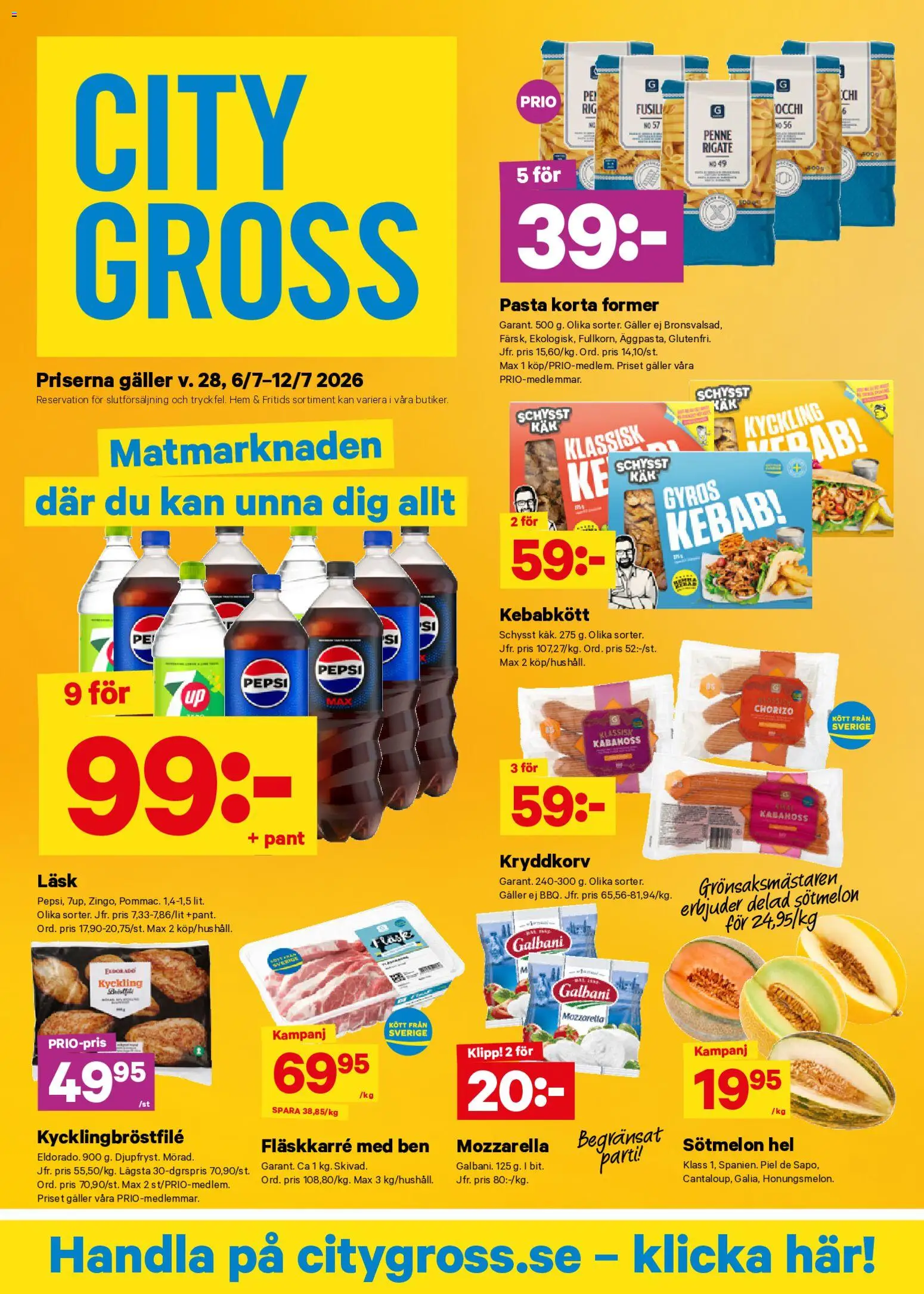 City Gross reklamblad aktuell från 06/07/2026 | Sida: 1