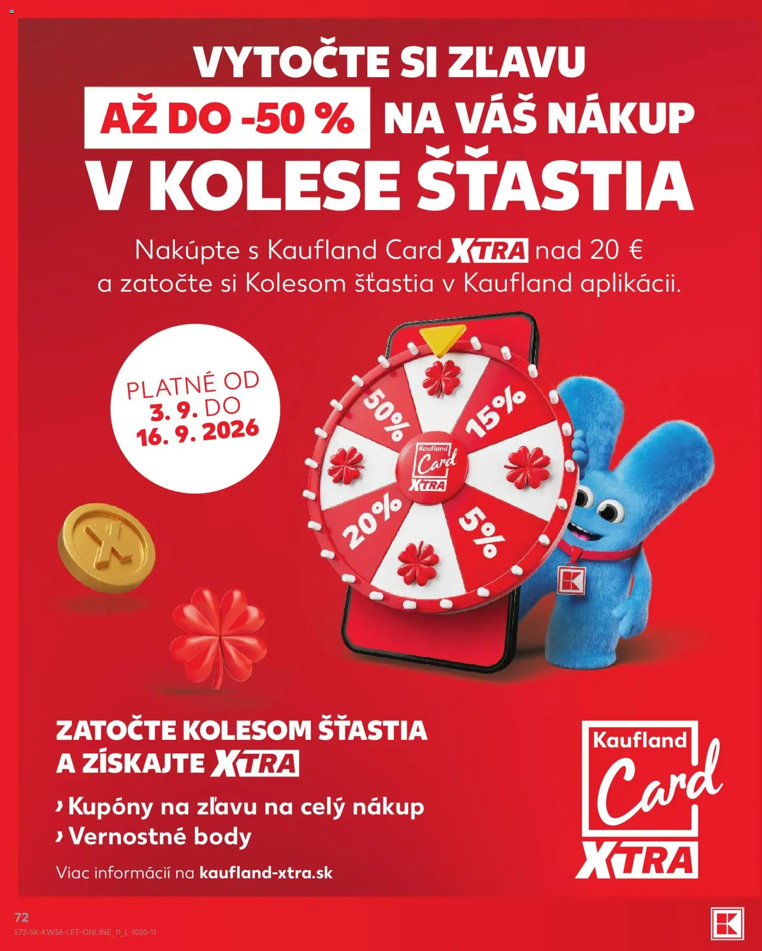 Nové Kaufland akcie – leták je platný od 03.09.2026 | Strana: 72