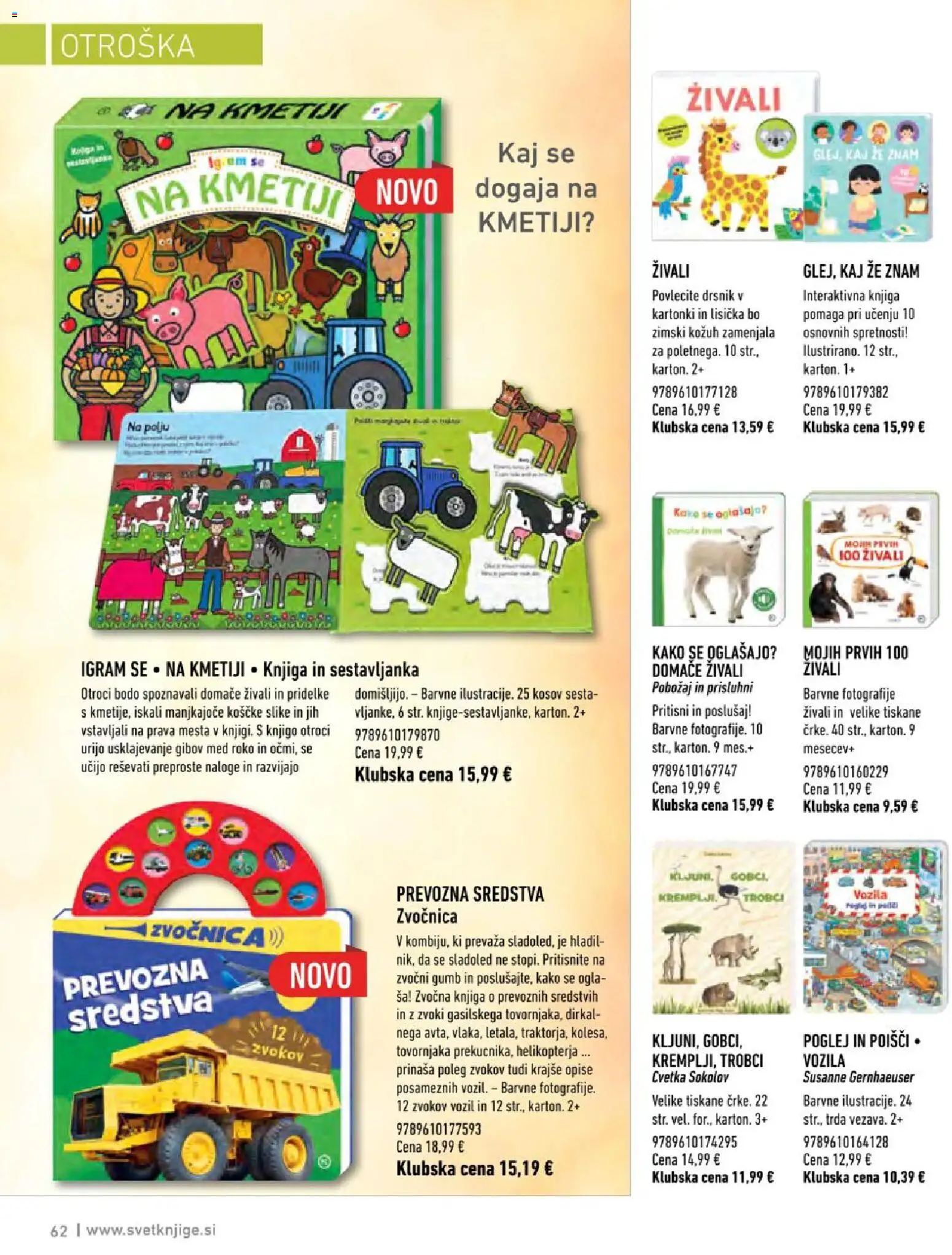 Novi Svet knjige katalog ponudbe – veljaven od 20.07.2026 | Stran: 62 | Izdelki: Knjiga, Sladoled
