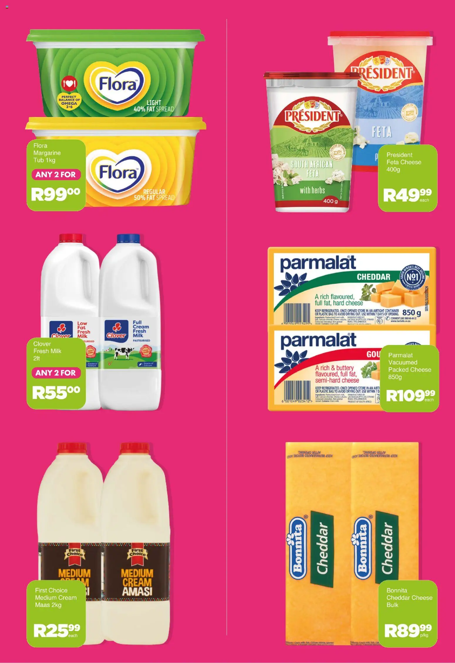 New Save catalogue – valid from 27/10/2026 | Page: 10 | Products: Ingredients, Milk, Cheddar, Cream