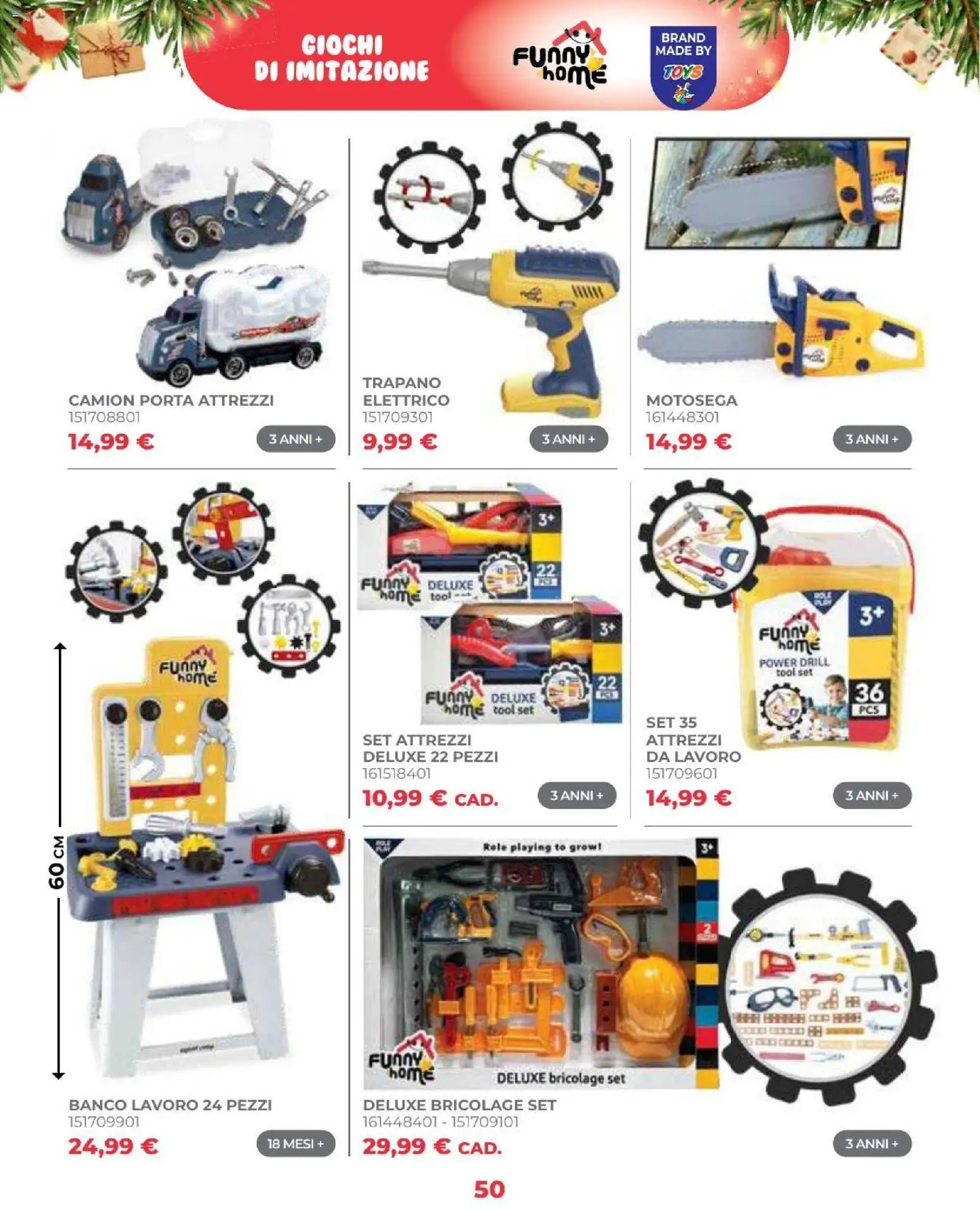 Volantino Toys Center del 16/10/2026 | Pagina: 52 | Prodotti: Porta, Motosega, Trapano