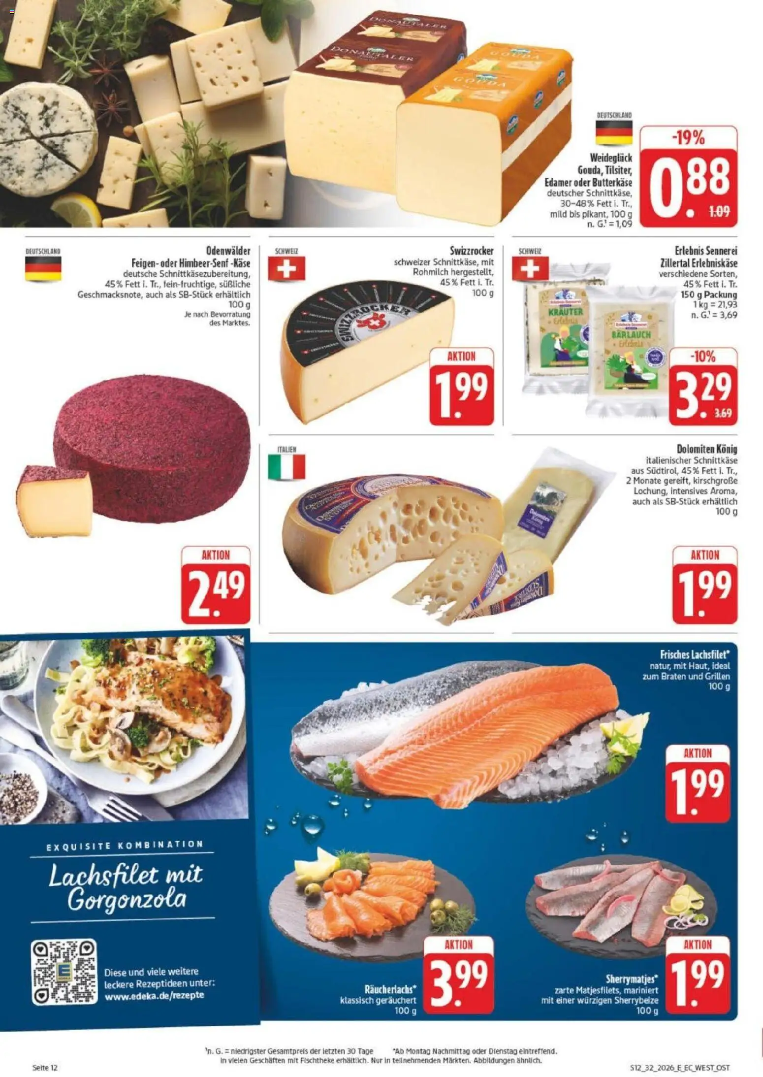 Edeka Prospekt Leipzig – gültig ab 03.08.2026 | Seite: 16 | Produkte: Käse, Edamer