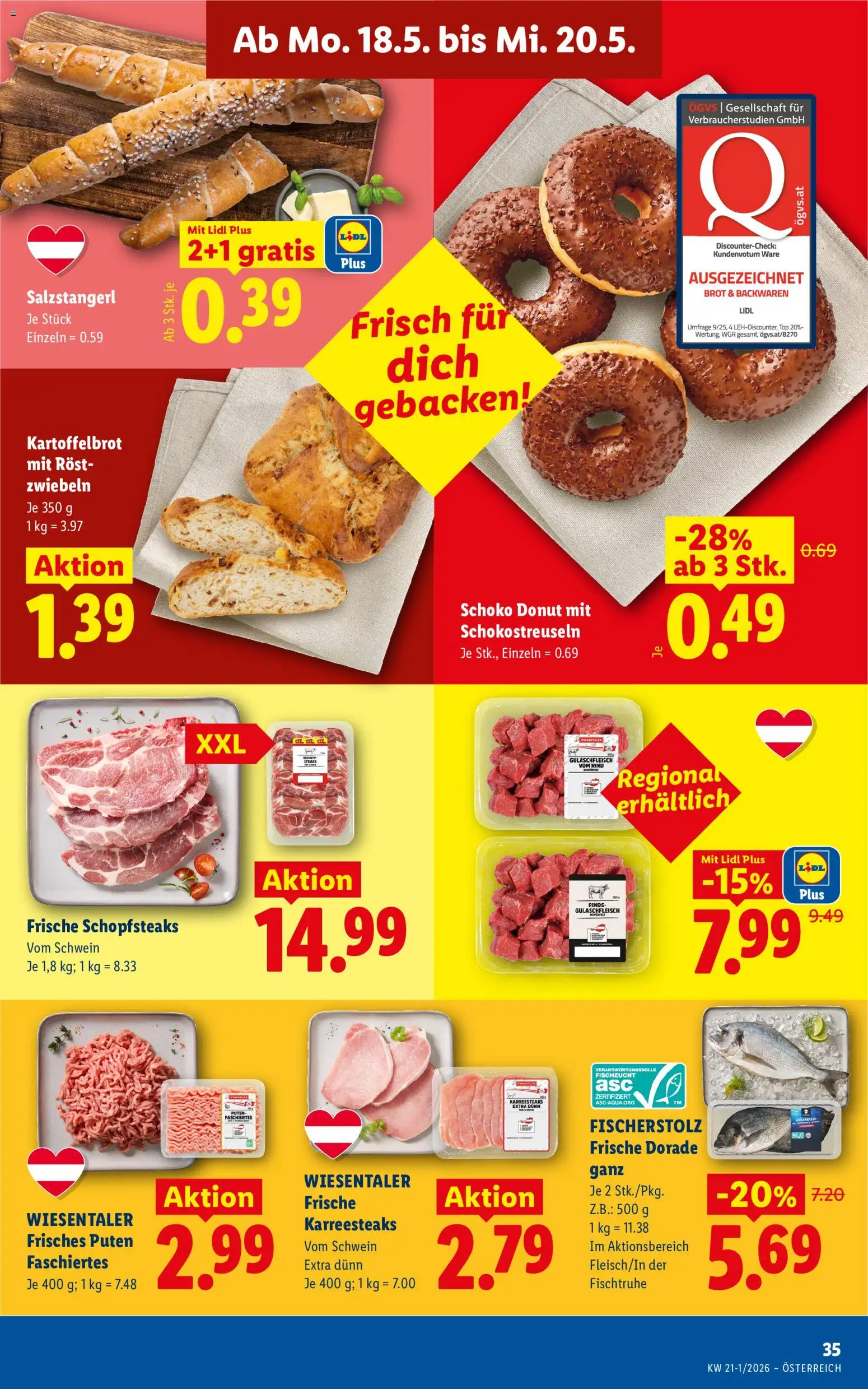 Lidl - Flugblatt gültig ab 13.05.2026 | Seite: 40 | Produkte: Zwiebeln, Öl, Brot