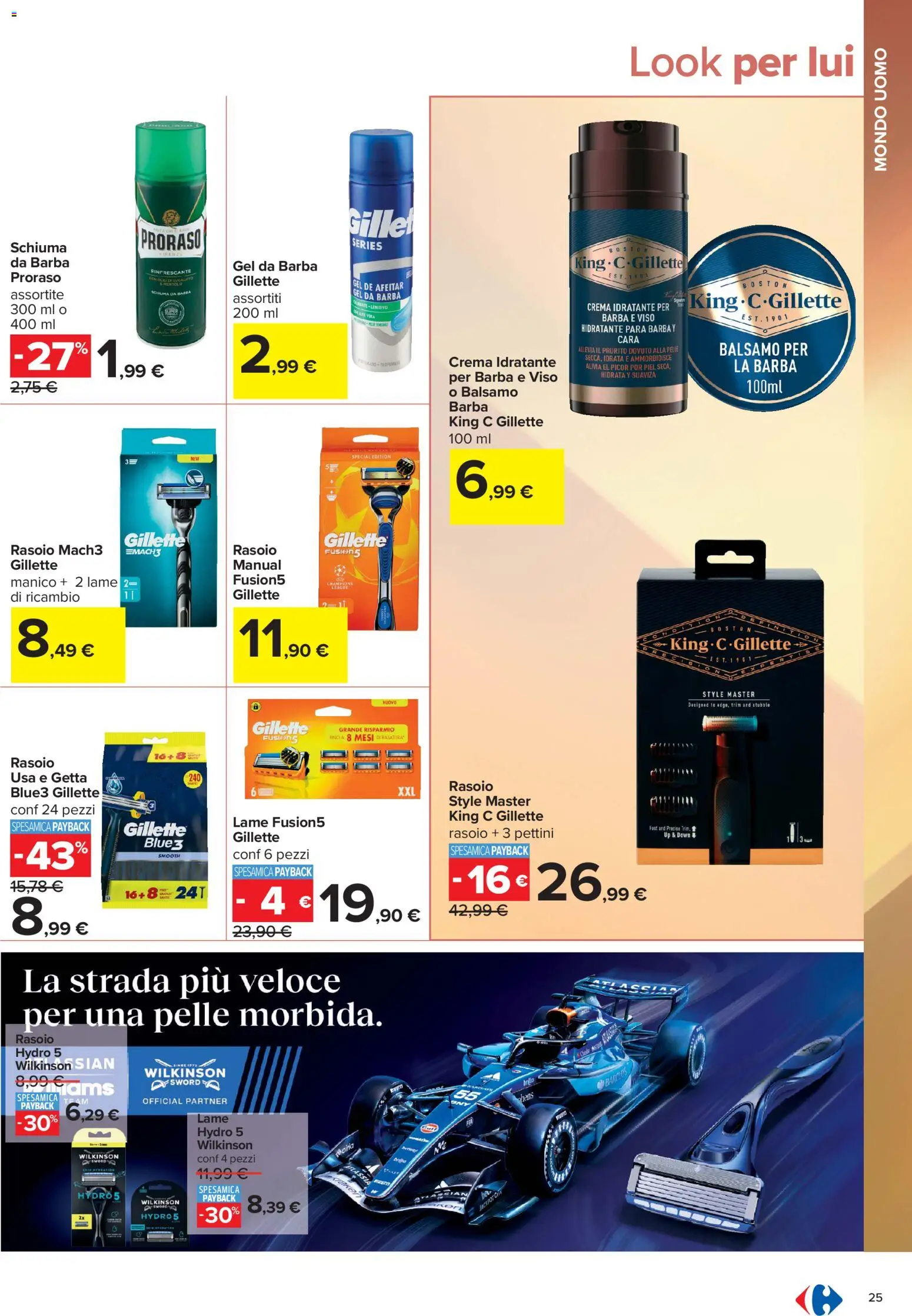 Volantino Carrefour del 10/07/2026 | Pagina: 25 | Prodotti: Balsamo, Crema, Rasoio, Aloe vera