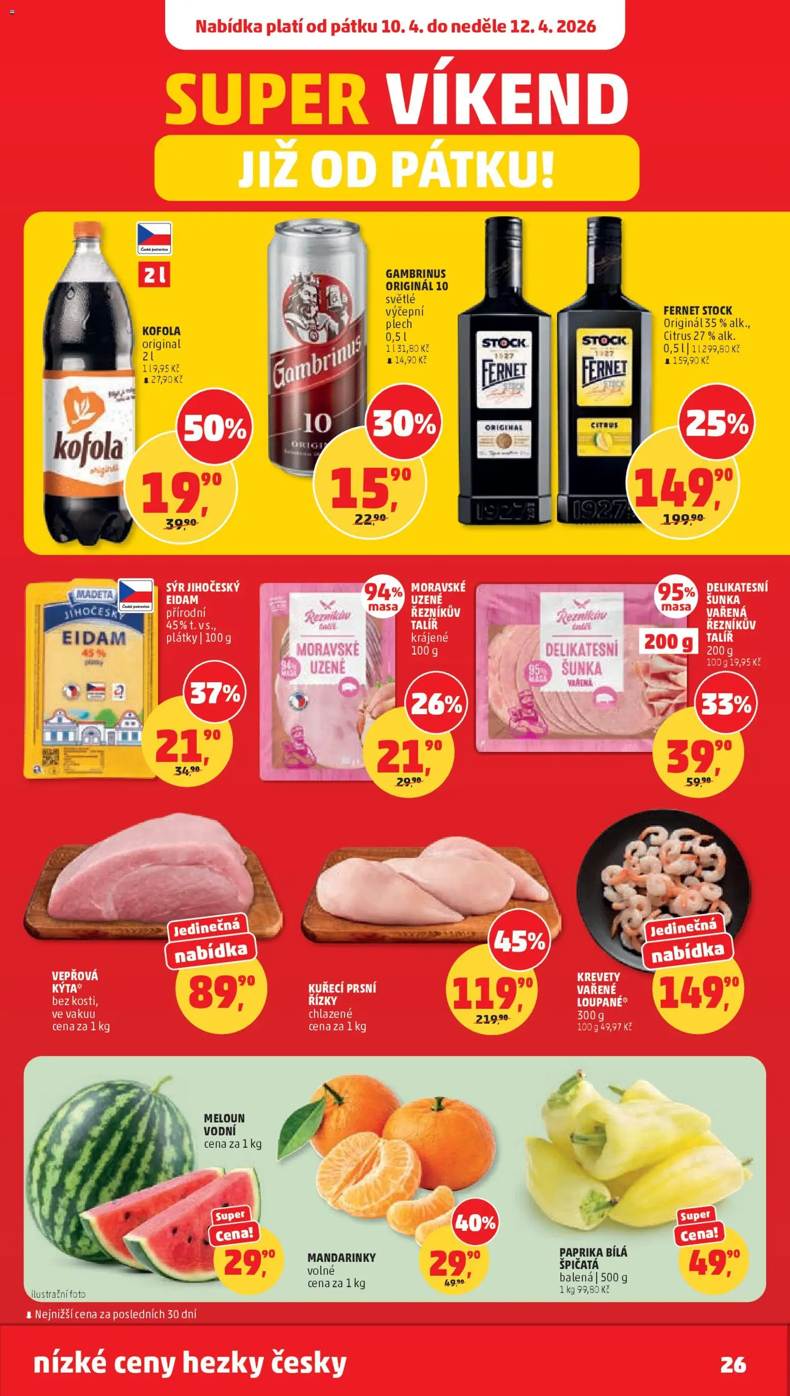 Penny Market leták od 08.04.2026 | Strana: 26 | Produkty: Sýr, Paprika, Fernet, Krevety