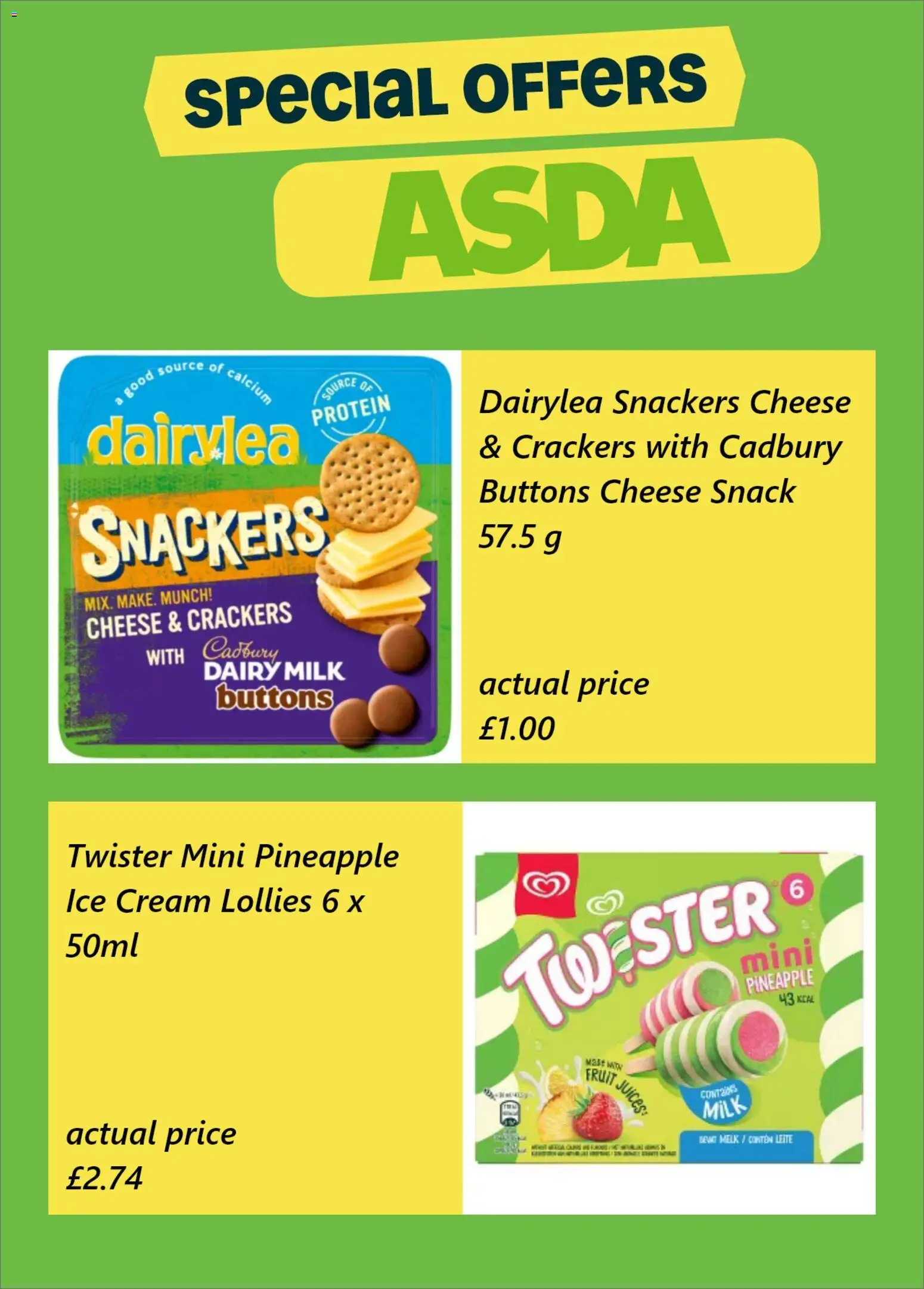 {H1} | Page: 4 | Products: Milk, Cheese, Ice cream, Crackers