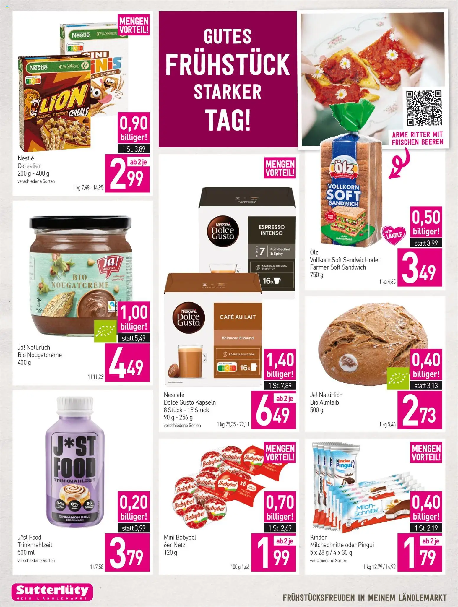 Sutterlüty Flugblatt gültig ab 31.08.2026 | Seite: 2 | Produkte: Milch