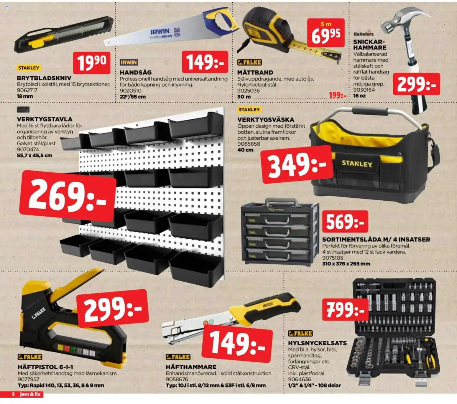 ByggMax reklamblad aktuell från 22/06/2026 | Sida: 8 | Produkter: Måttband