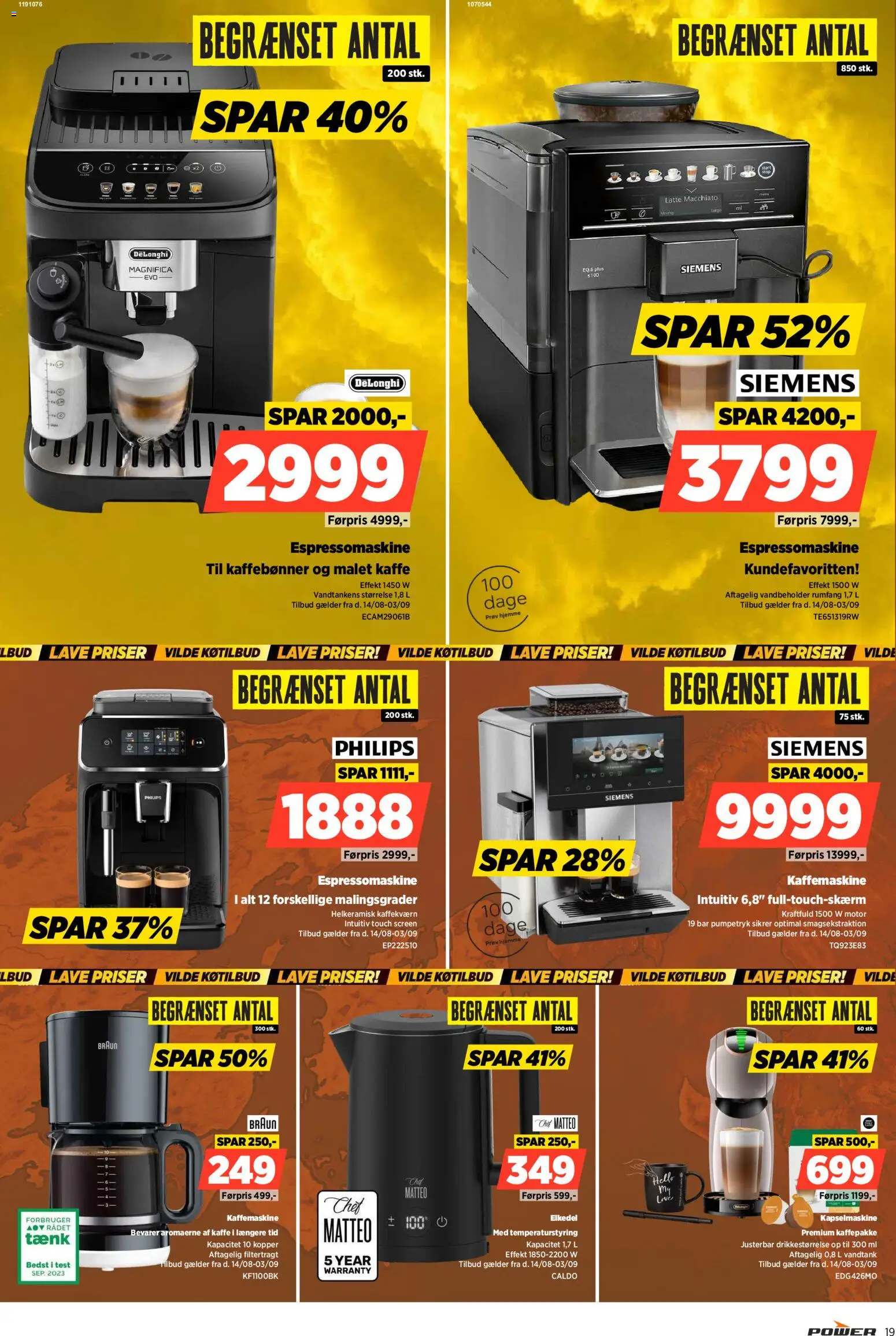 Power tilbudsavis – gyldig fra 28/08/2026 | Side: 19 | Produkter: Kaffe, Kaffemaskine