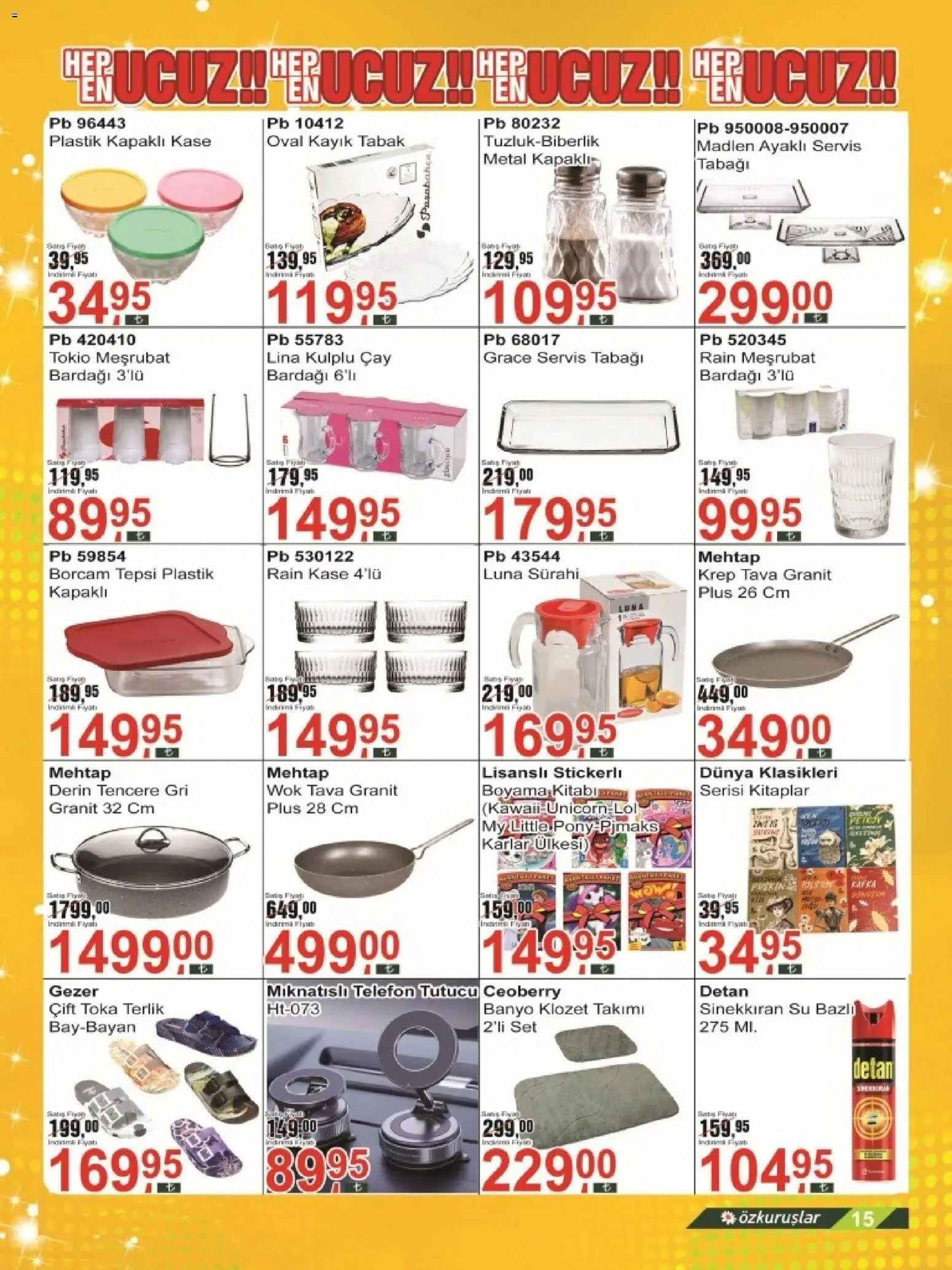 Özkuruşlar Katalog - 21.06.2026 tarihinden itibaren geçerlidir | Sayfa: 15