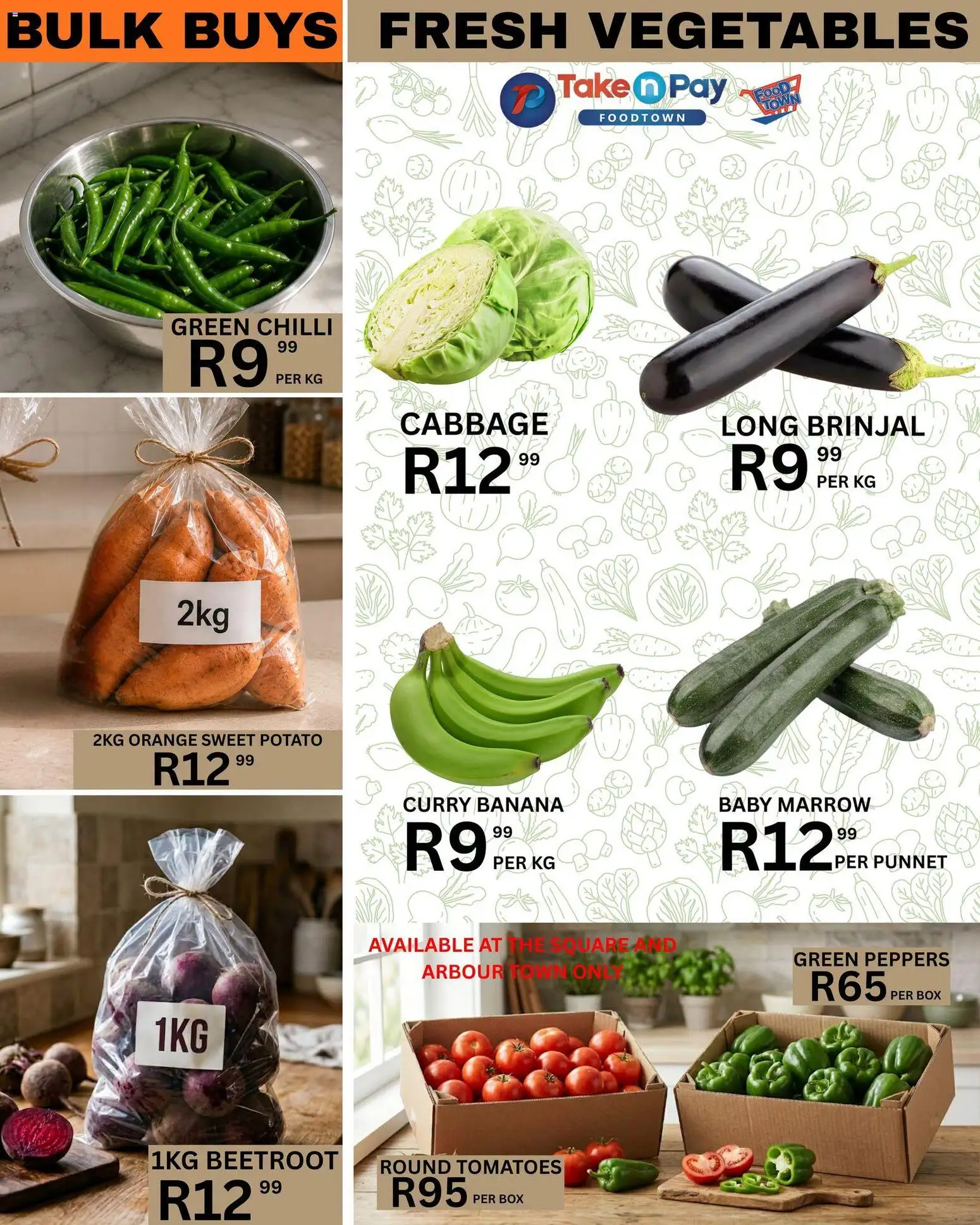 New Take n Pay catalogue – valid from 19/07/2026 | Page: 5 | Products: Box, Tomatoes, Vegetables, Chilli