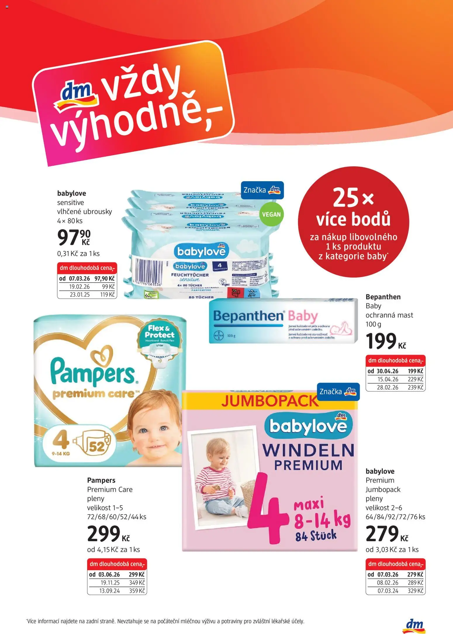 dm drogerie leták od 04.06.2026 | Strana: 3 | Produkty: Vegan, Ubrousky, Pampers, Potraviny