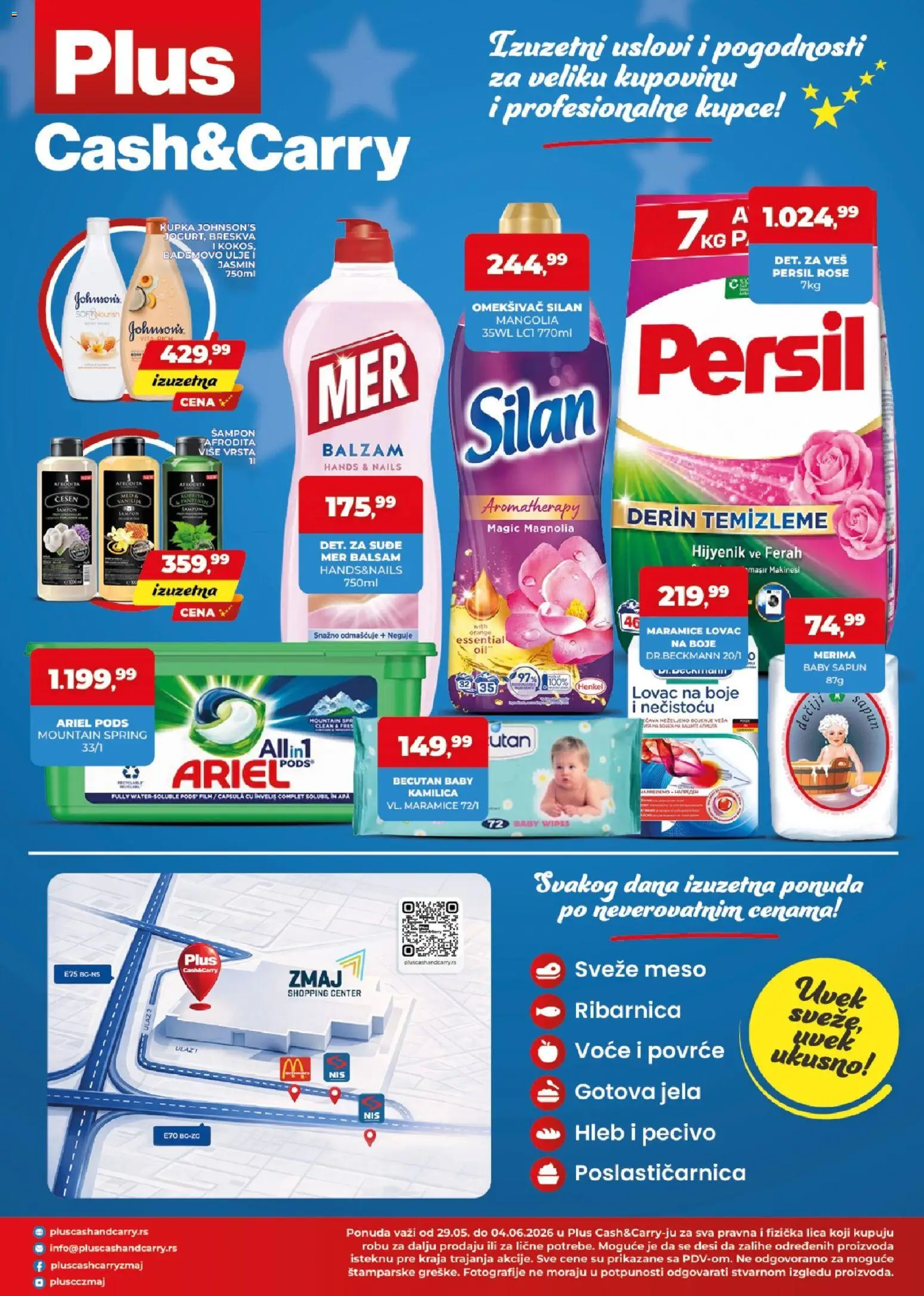 Plus Cash & Carry katalog - važi od 29.05.2026 | Strana: 4 | Proizvode: Silan, Balzam, Pecivo, Persil