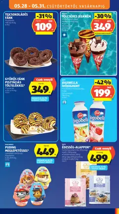 JOGOBELLA IVÓJOGHURT, • őszibarack-maracuja vagy, • eper, 250 g/palack - amely érvényes a következő dátumtól: 28.05.2026 | Oldal: 15
