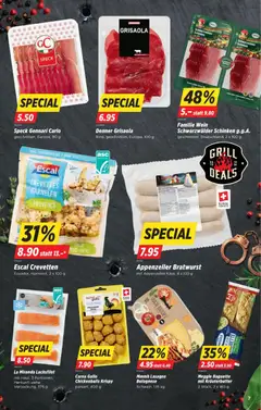 Meggle Baguette mit Kräuterbutter, 2 Stück, 2 x 160 g ab 16.07.2026 gültig | Seite: 7 | Produkte: Kräuterbutter, Garnelen, Schinken, Grill
