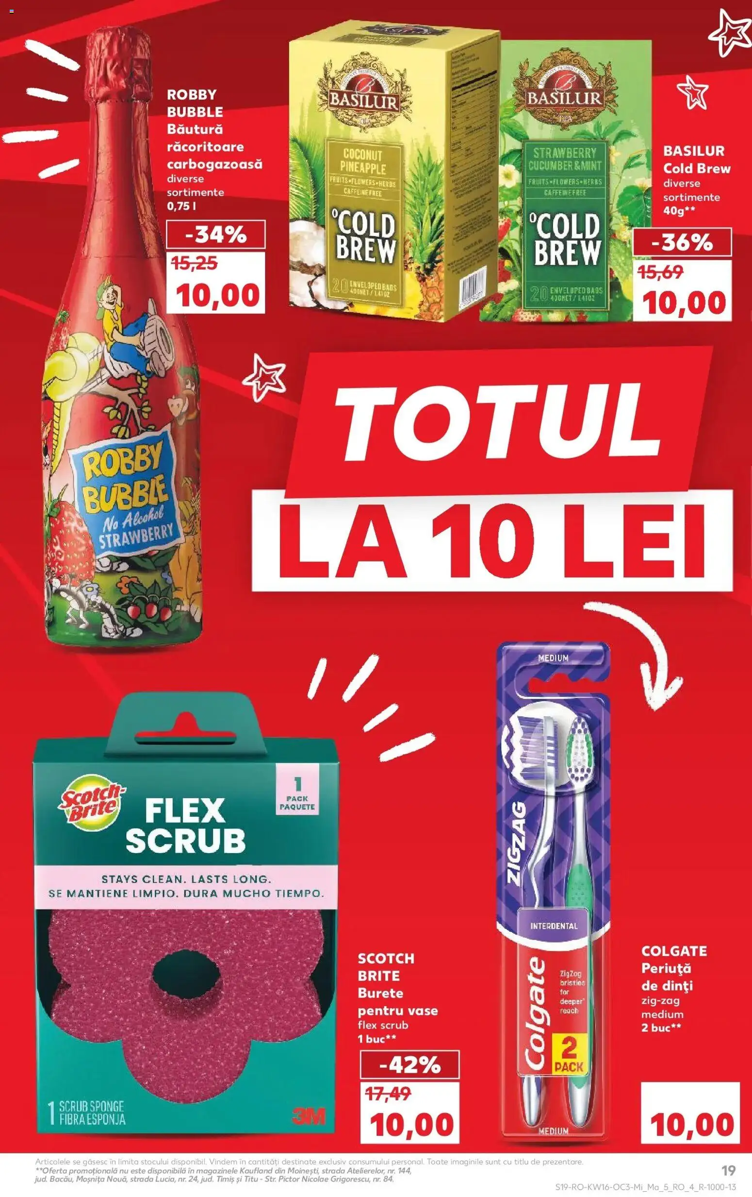 Noul catalog Kaufland – valabil de la 15.04.2026 | Pagină: 19 | Produse: Scrub, Burete, Periuță de dinți