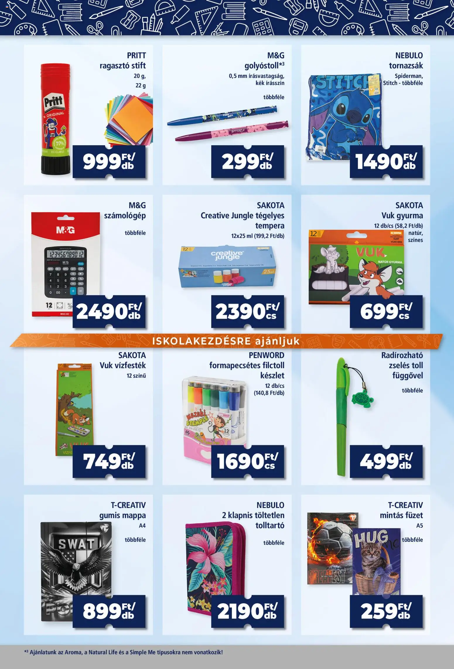 Goods Market akciós ujság - amely érvényes a következő dátumtól: 2026.08.21. | Oldal: 5 | Termékek: Ragasztó, Számológép, Tolltartó, Stift