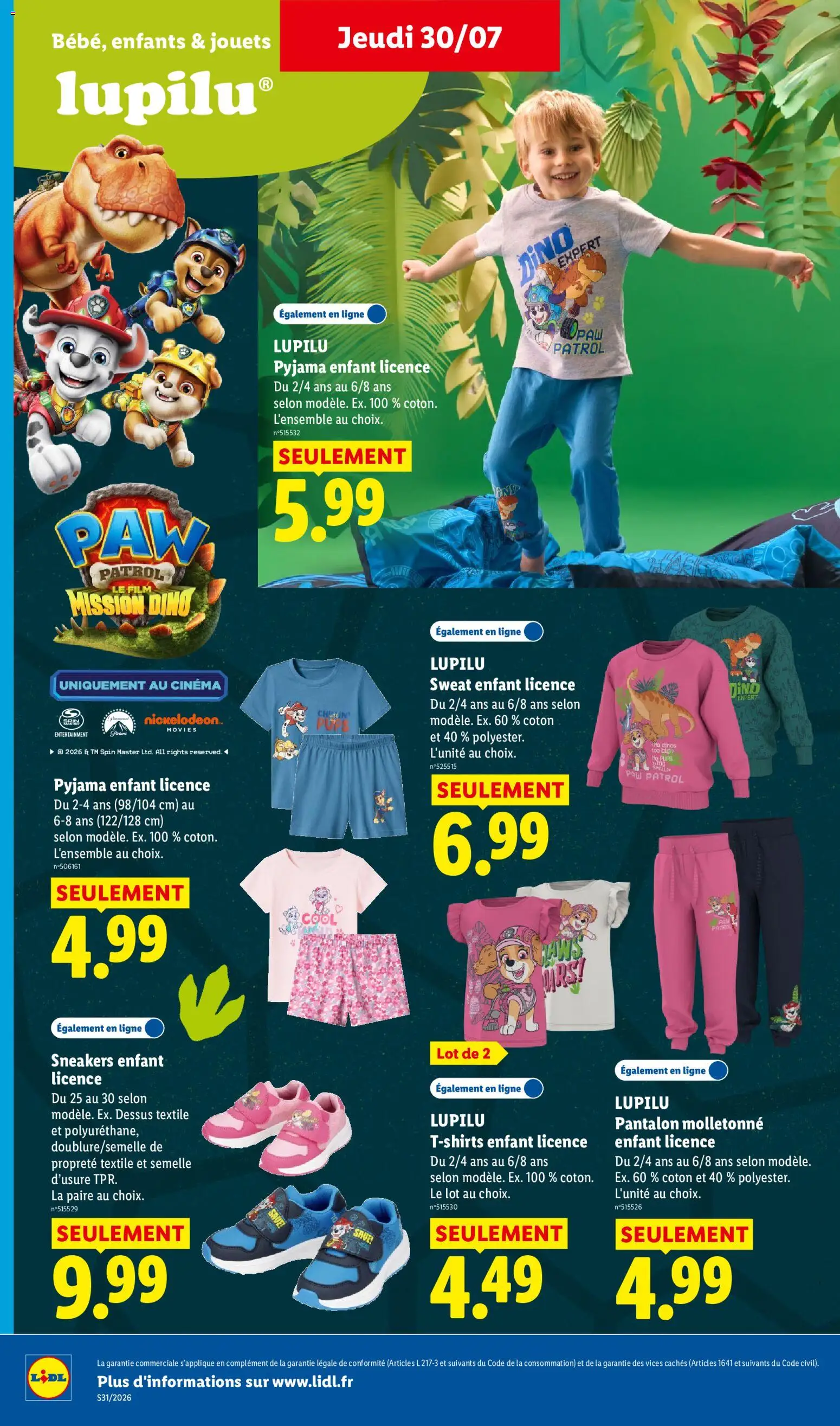 {H1} | Page: 30 | Produits: Coton, Jouets, Pantalon, Pyjama
