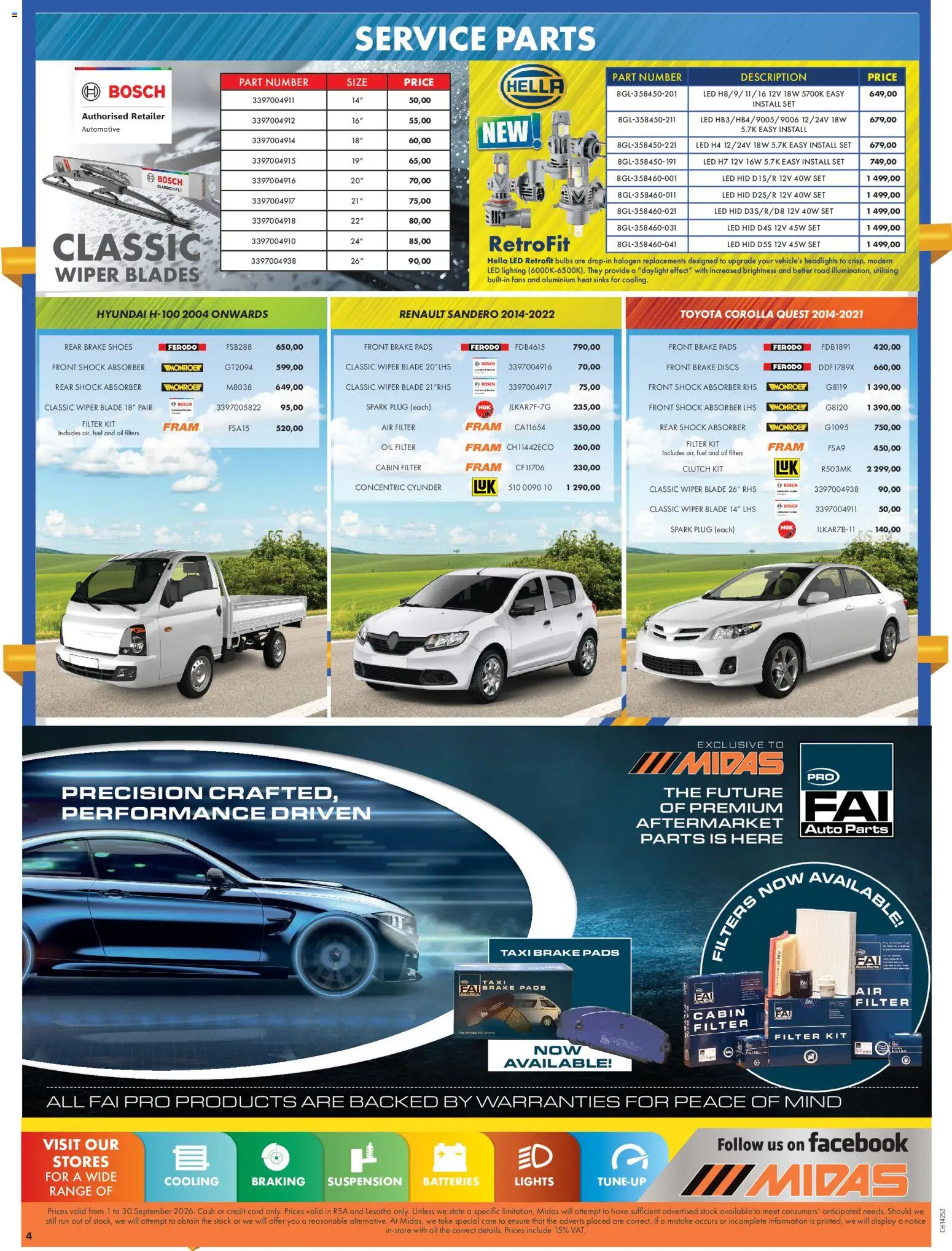 New Midas catalogue – valid from 01/09/2026 | Page: 4
