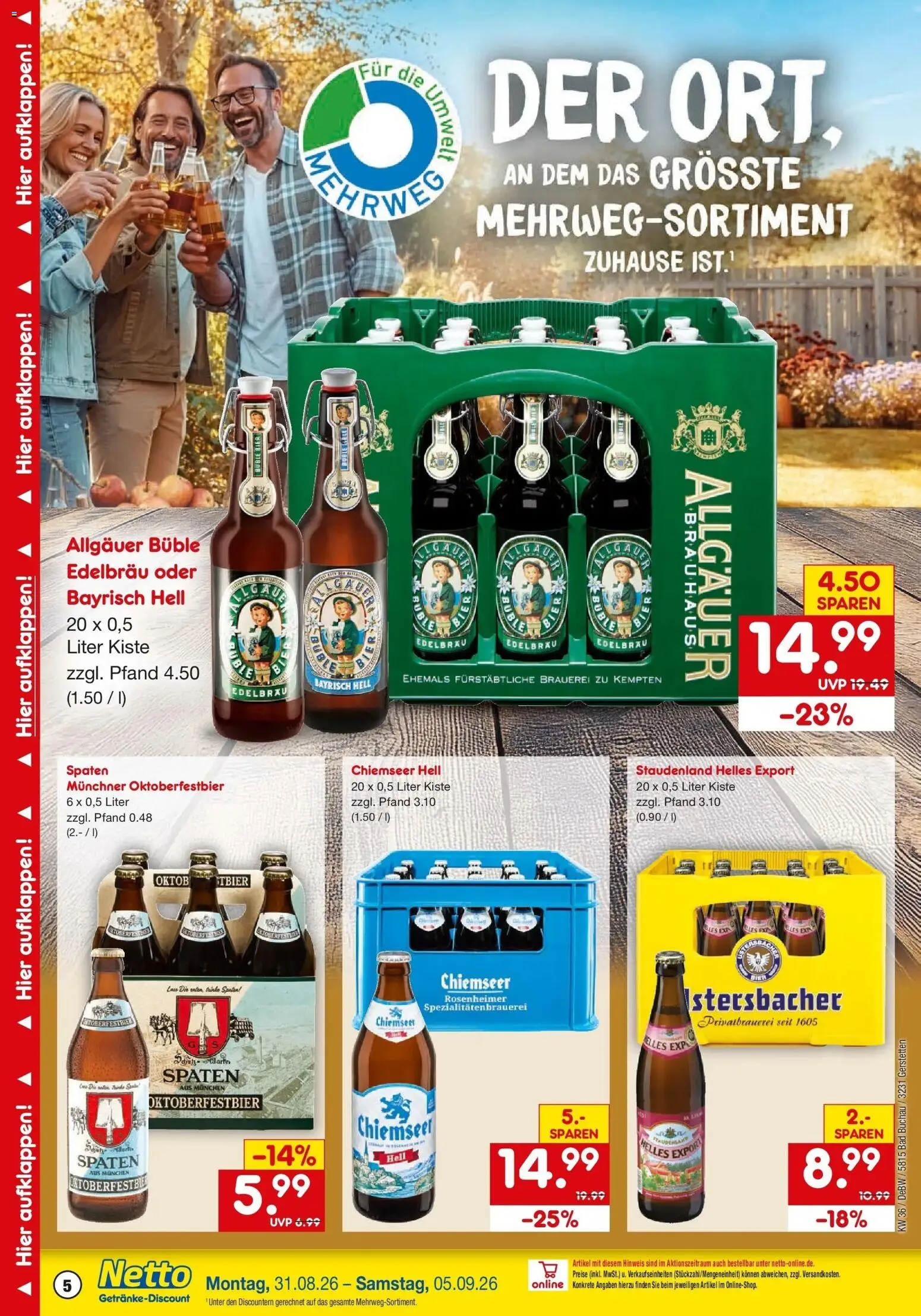 Netto Marken-Discount Prospekt Gerstetten – gültig ab 31.08.2026 | Seite: 5 | Produkte: Bad