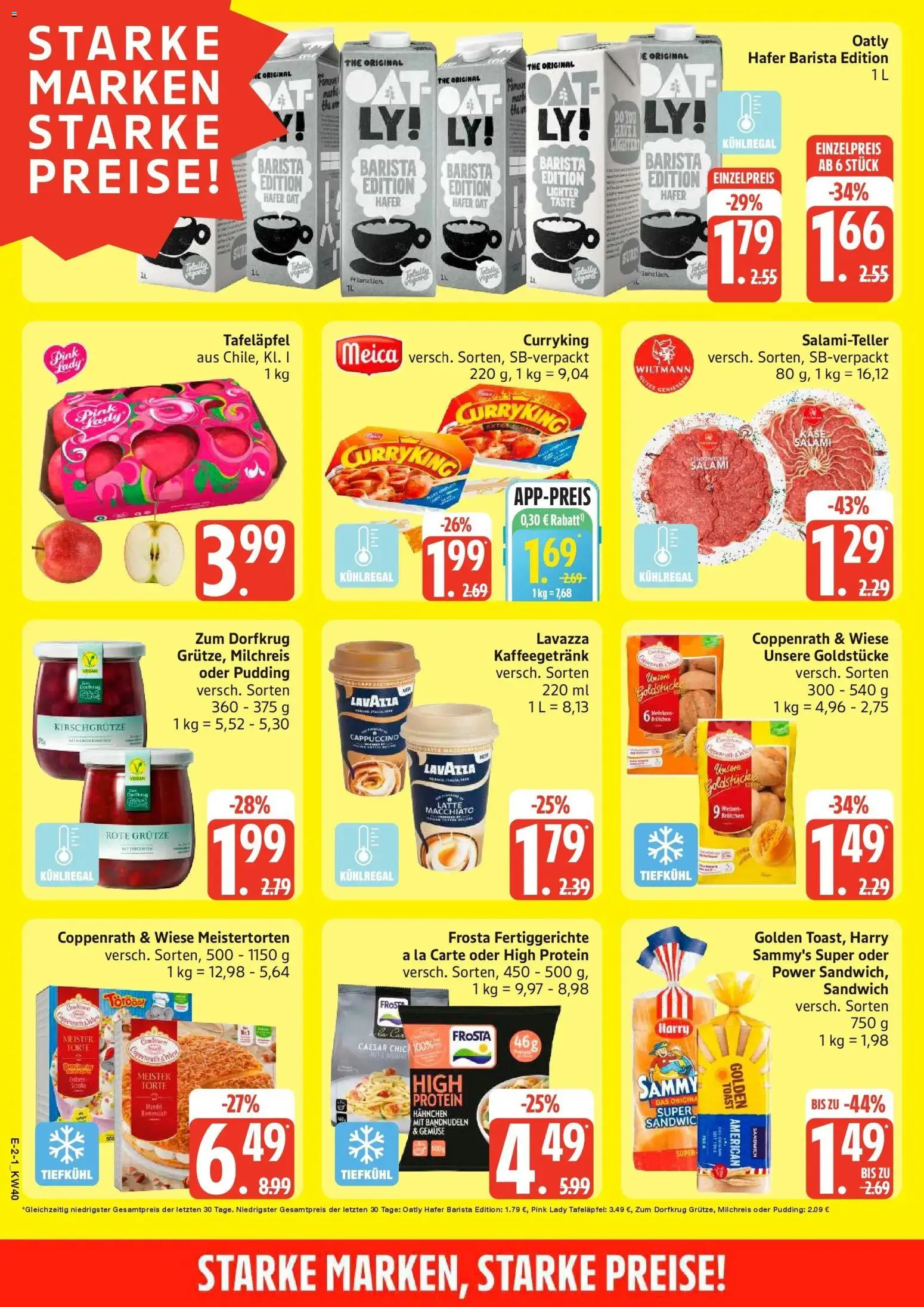 Edeka Prospekt Bad Schwartau (ab 28.09.2026) » Angebote Online | Seite: 2 | Produkte: Pudding, Frosta, Gemüse, Oatly
