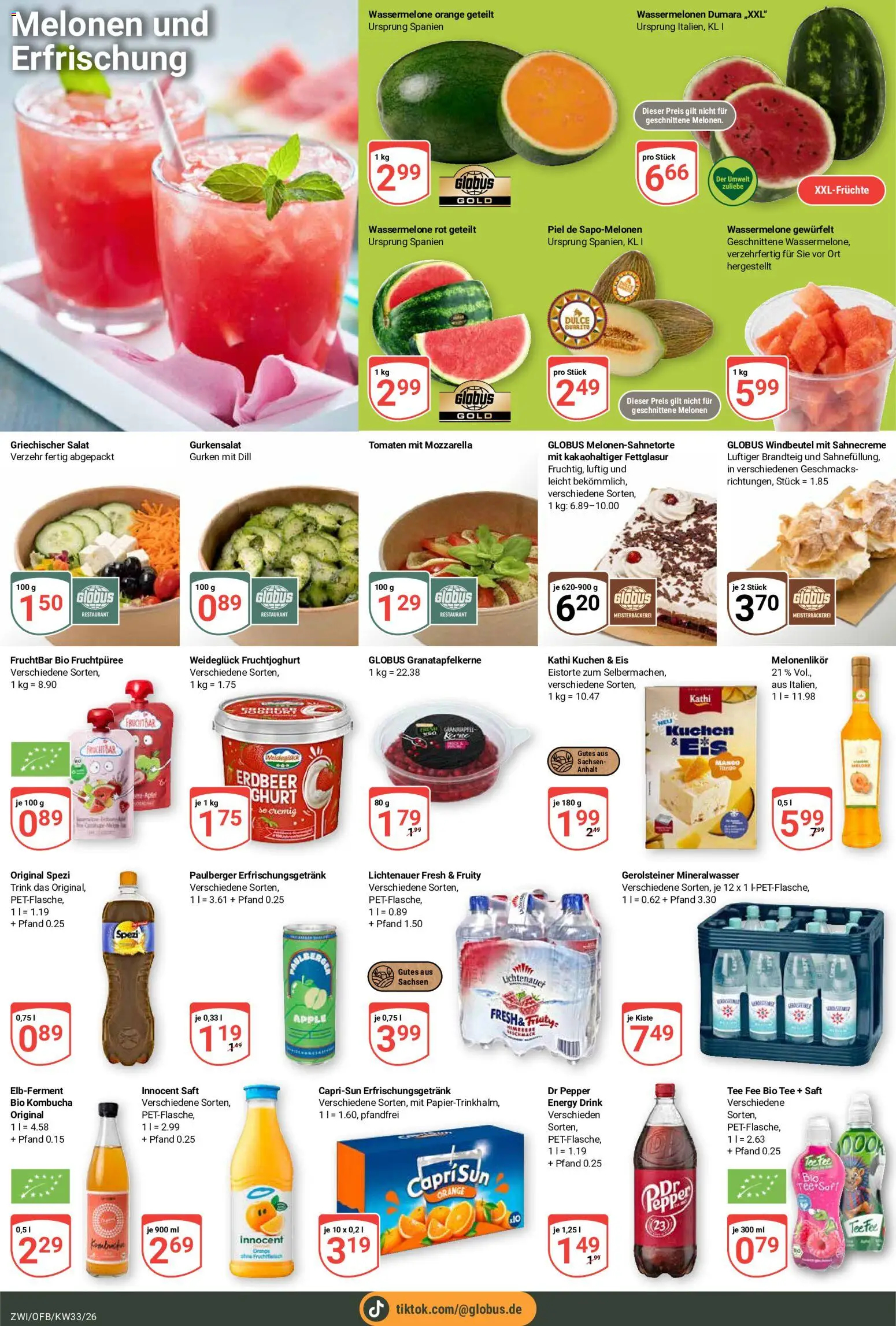 Globus Prospekt Zwickau – gültig ab 10.08.2026 | Seite: 22 | Produkte: Energy, Wassermelone, Saft, Salat