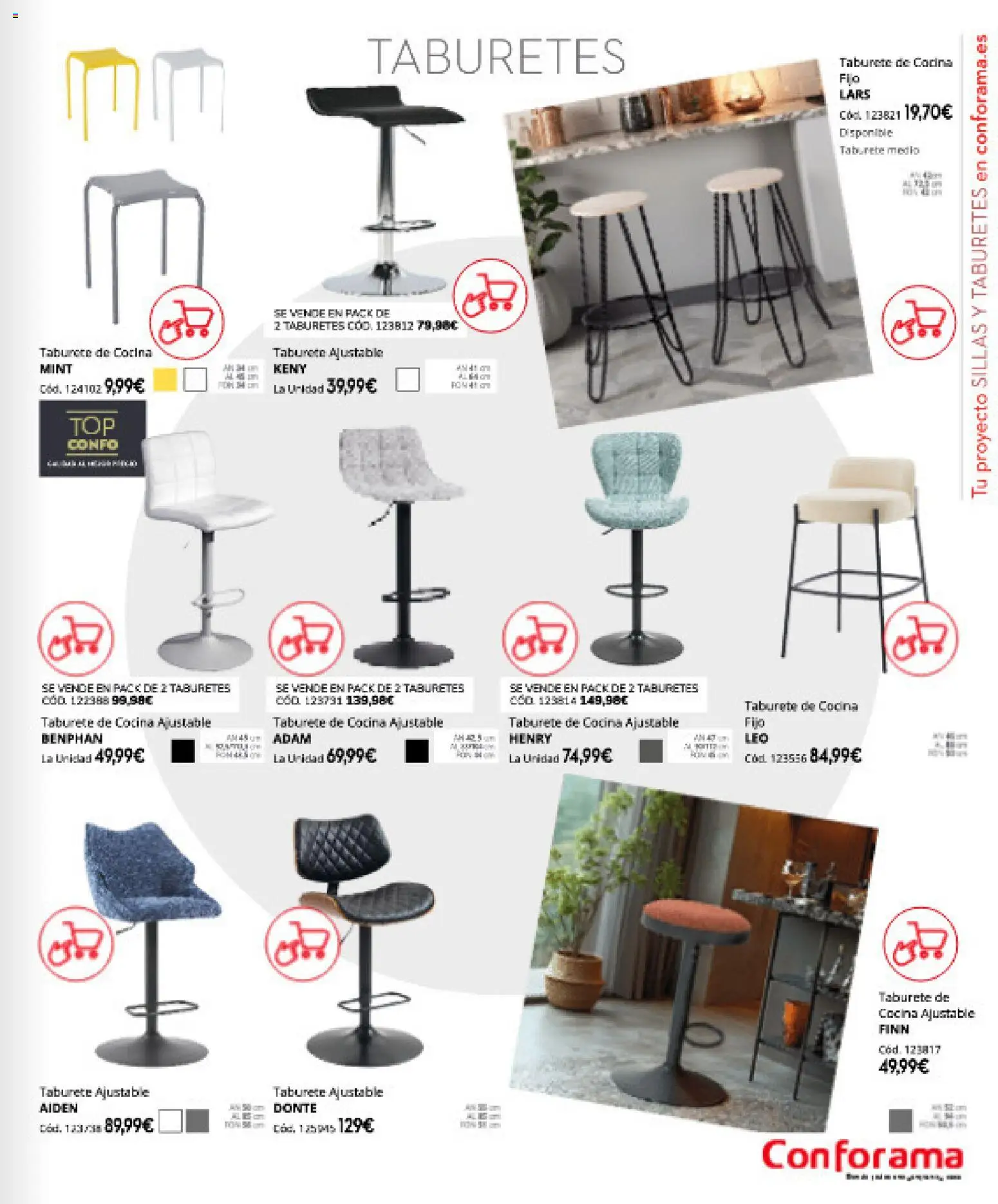 Conforama folleto │ válido desde el 16.04.2026 | Página: 81 | Productos: Taburete, Cocina