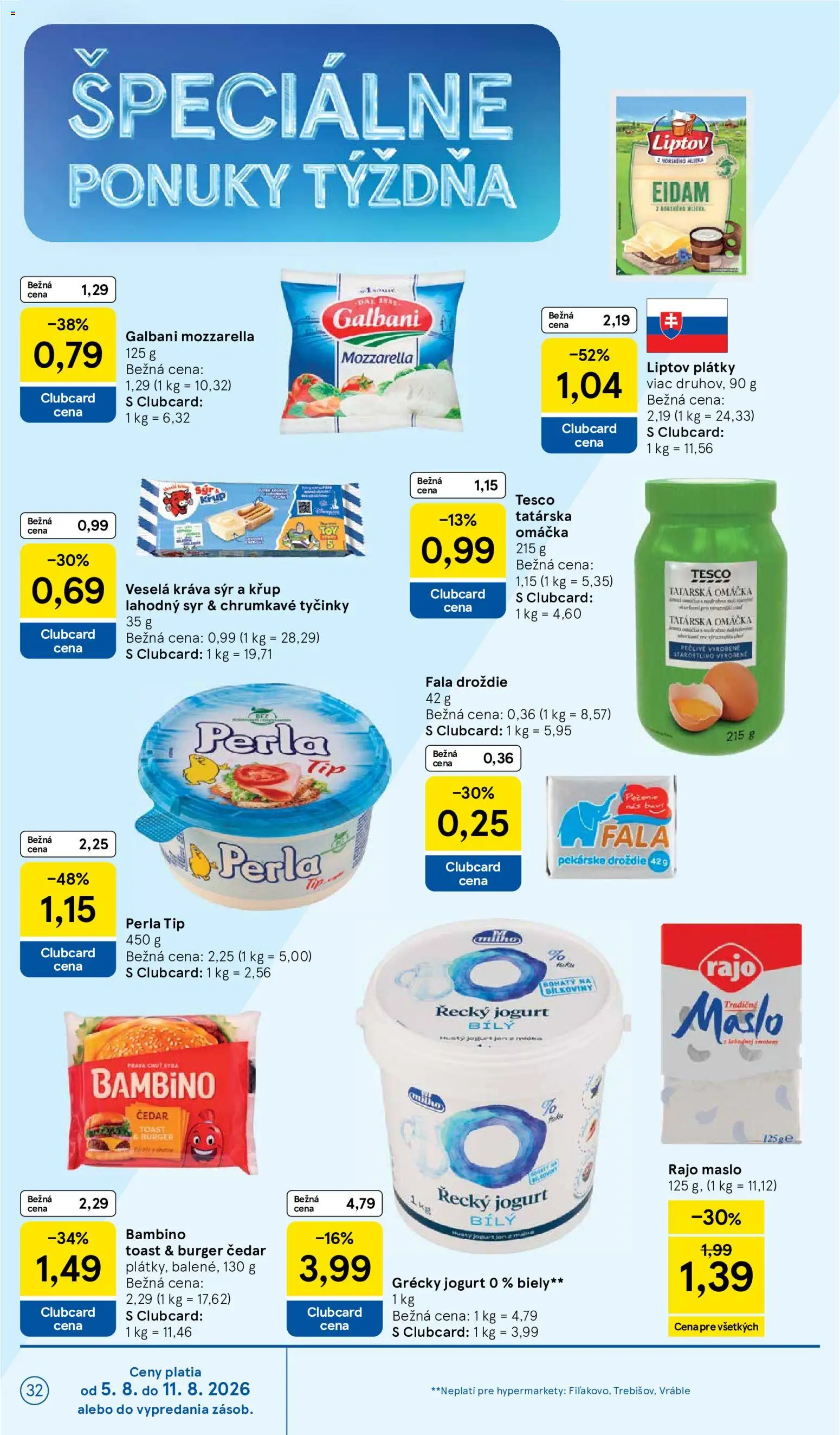 Nové Tesco akcie – leták je platný od 05.08.2026 | Strana: 32