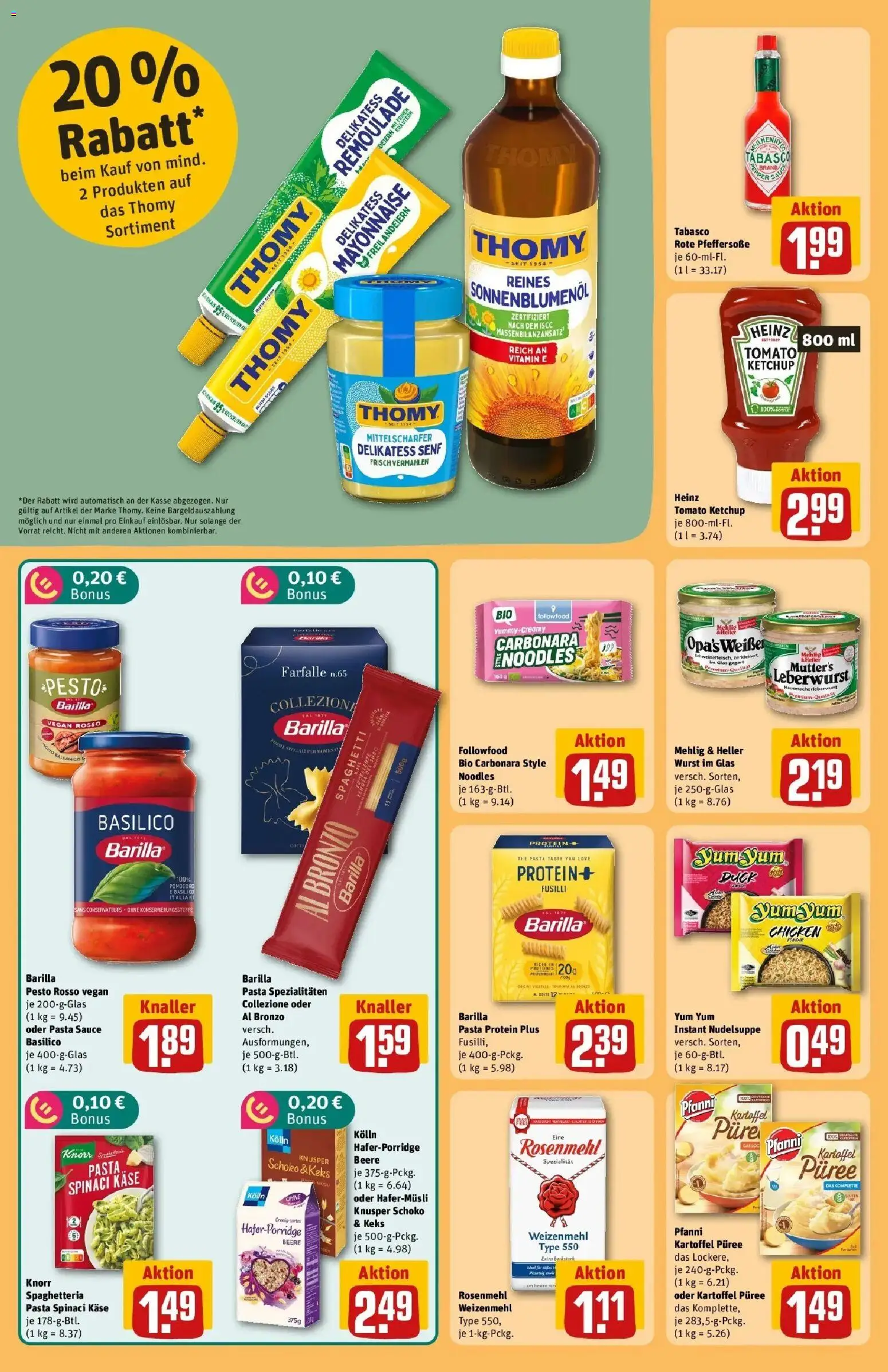 REWE Prospekt ab 26.10.2026 zum Blättern » Angebote | Seite: 26 | Produkte: Spezialitäten, Barilla pesto, Knorr, Ketchup