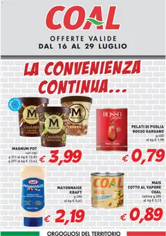 Anteprima del volantino Coal volantino La Convenienza Continua valido a partire dal 16/07/2026