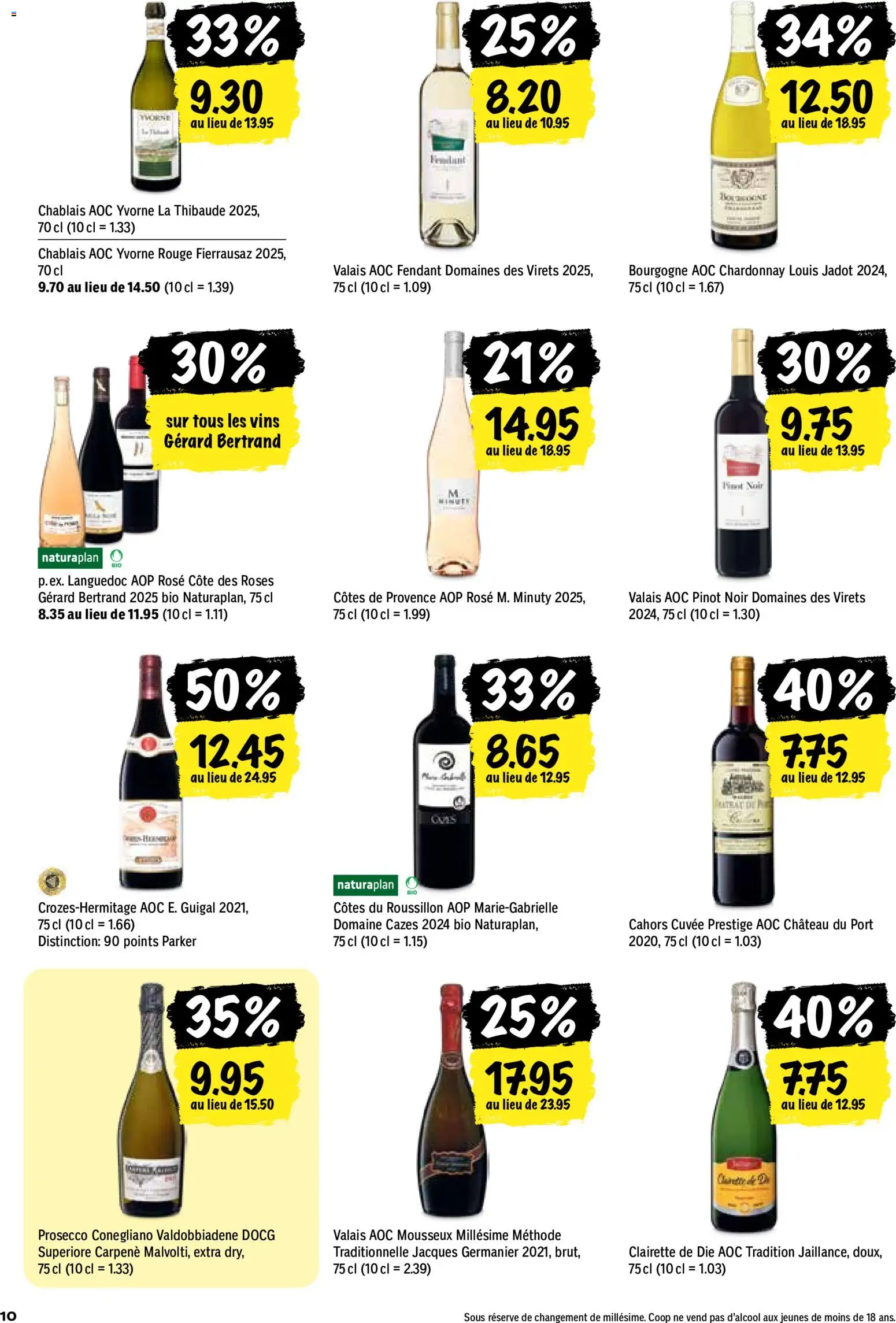 Coop aktionen FR – gültig ab 08.10.2026 | Seite: 10 | Produkte: Rouge, Prosecco