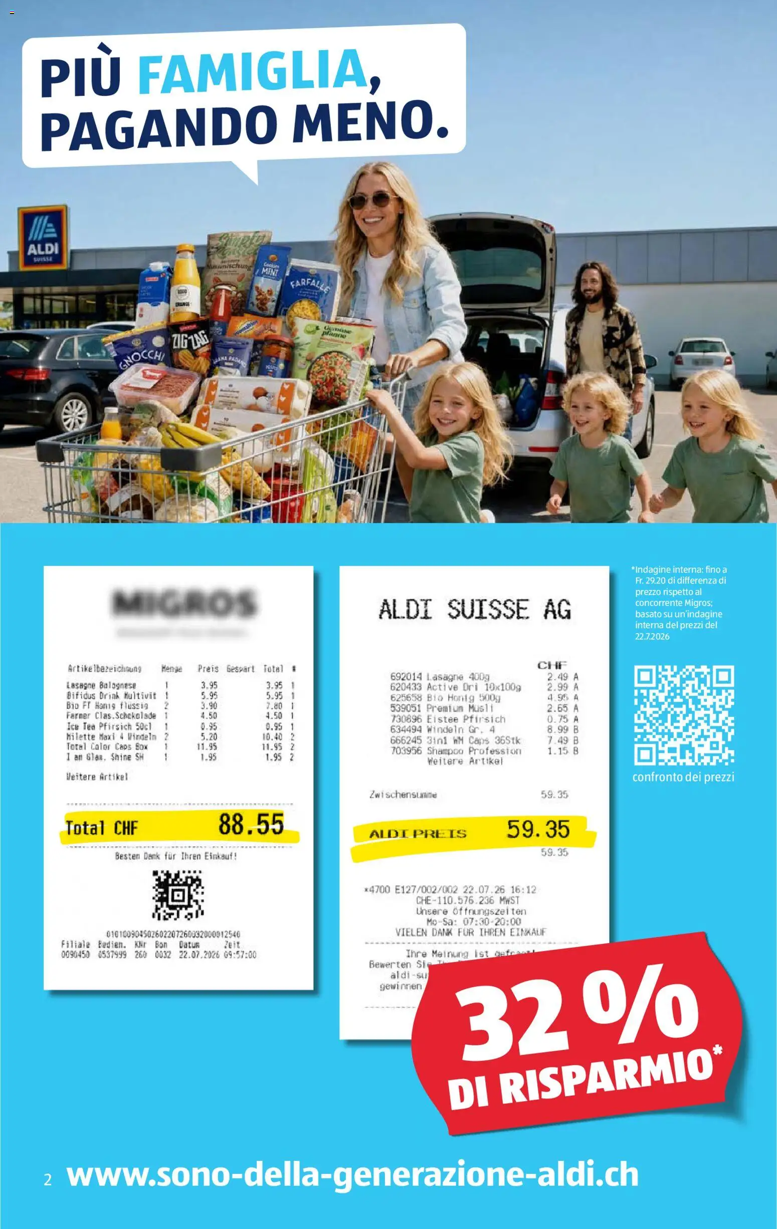 Aldi aktionen IT – gültig ab 20.08.2026 | Seite: 2 | Produkte: Müsli, Box, Shampoo, Pfirsich
