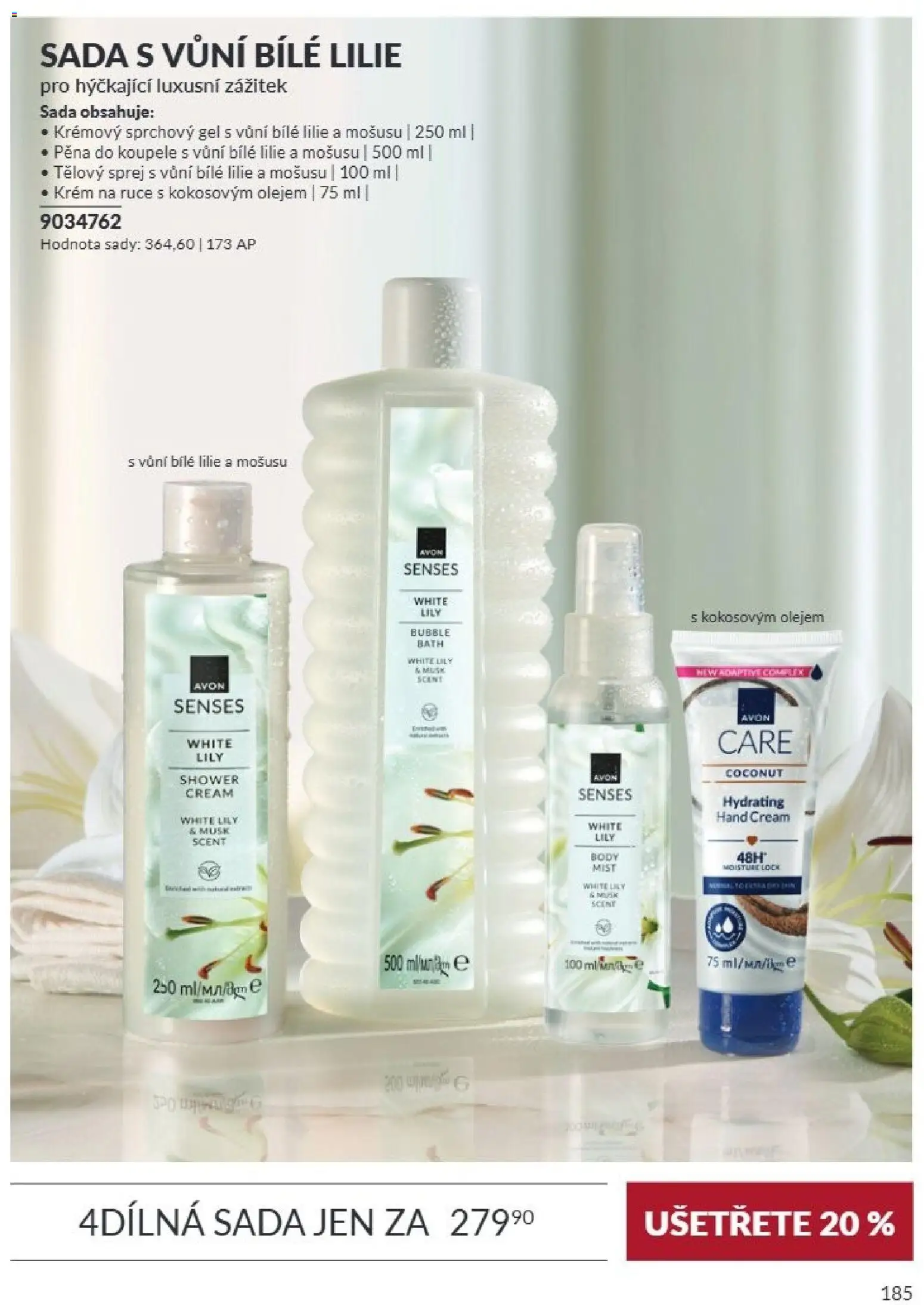 Avon Katalog 09/2026 od 01.09.2026 | Strana: 185 | Produkty: Sprchový gel, Pěna do koupele, Pěna, Body