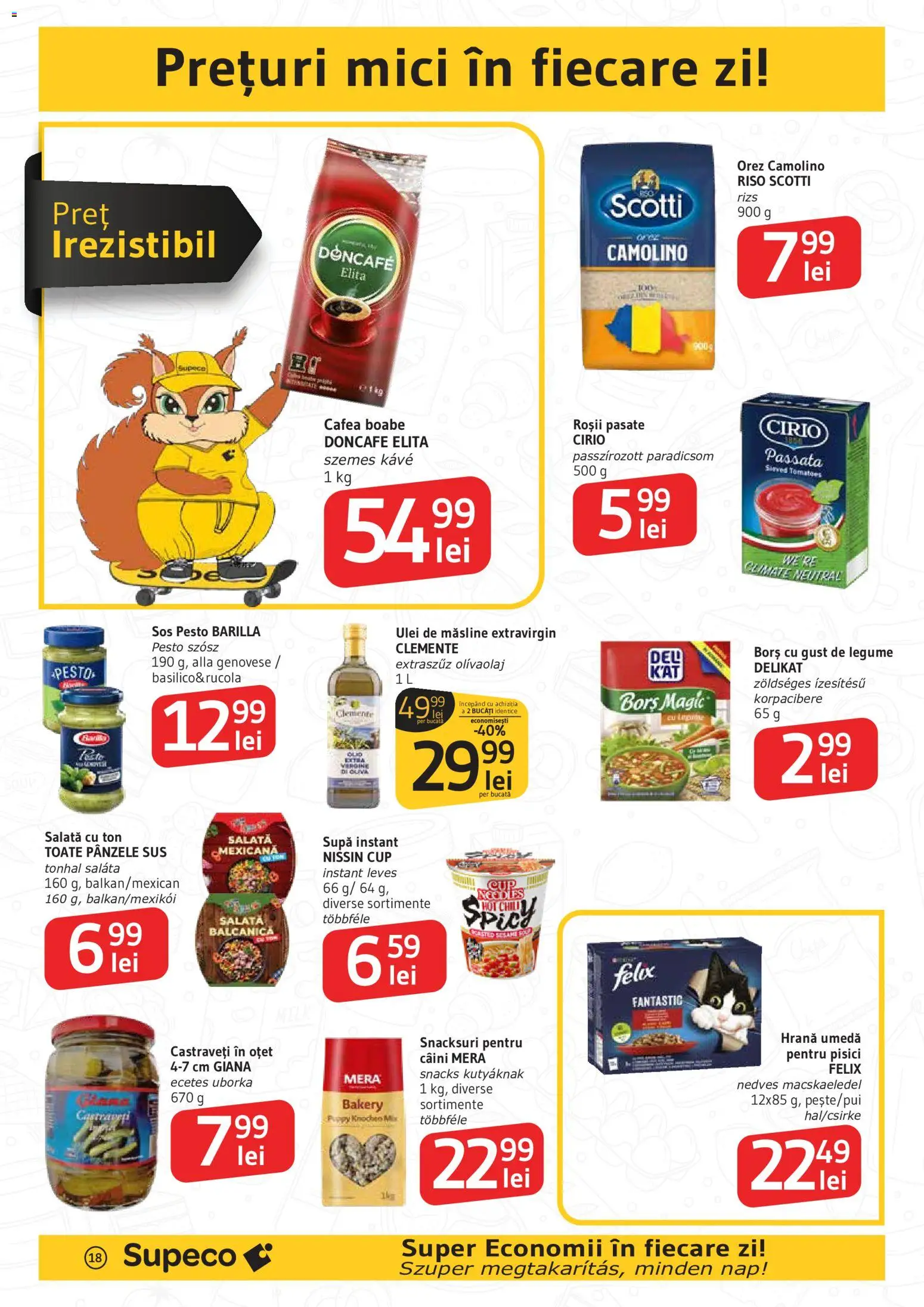 Noul catalog Supeco – valabil de la 14.05.2026 | Pagină: 18 | Produse: Borș, Ulei, Cafea, Orez