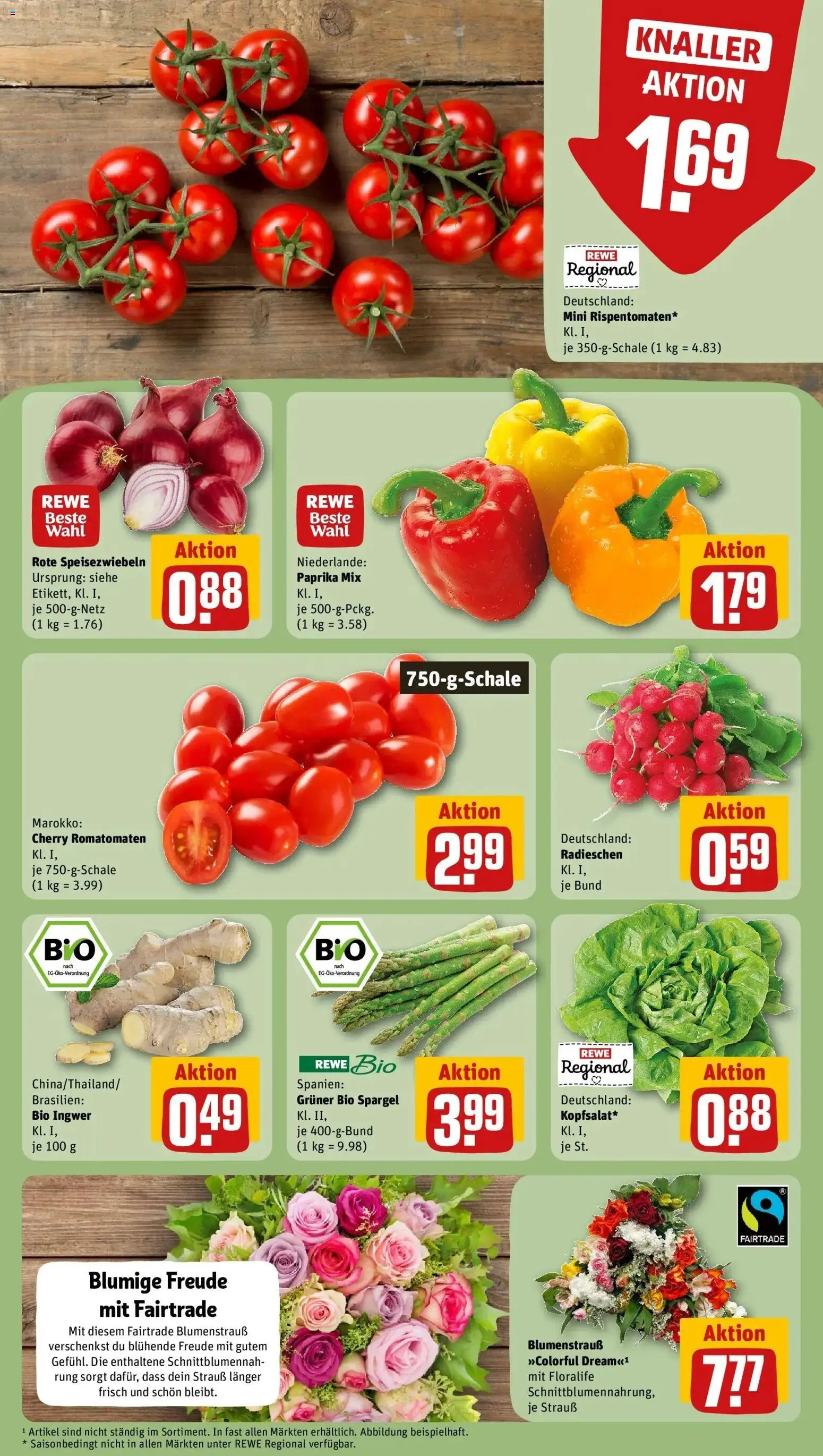 Rewe Prospekt Datteln	 – gültig ab 10.05.2026 | Seite: 5 | Produkte: Spargel, Paprika