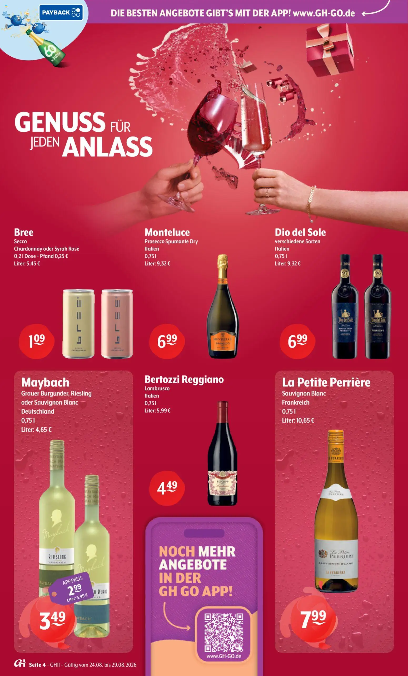 Getränke Hoffmann Prospekt – gültig ab 24.08.2026 | Seite: 4 | Produkte: Bree, Prosecco