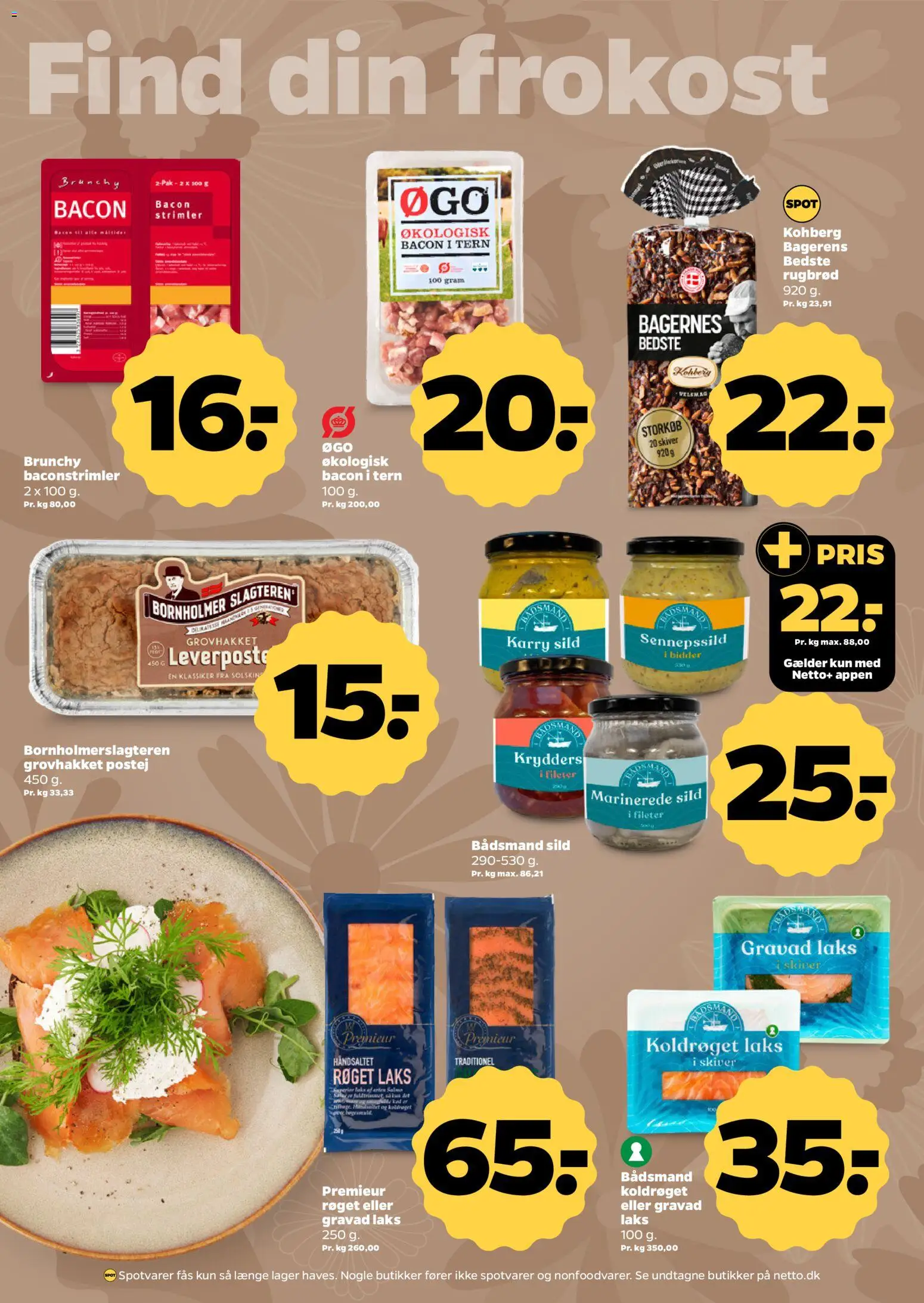 Netto tilbudsavis – gyldig fra 01/08/2026 | Side: 10 | Produkter: Sild, Rugbrød, Bacon, Laks