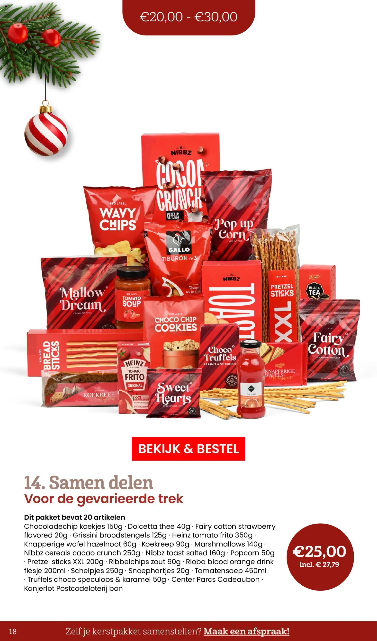 {H1} | Pagina: 18 | Producten: Thee, Pretzel, Zout, Popcorn