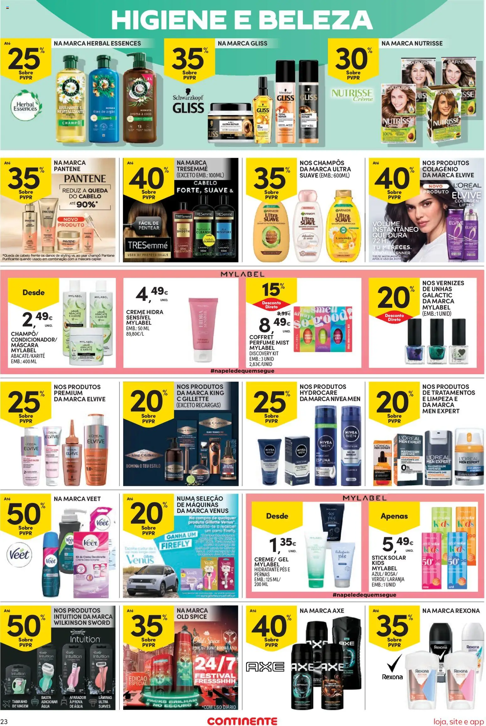 Continente Semanal Continente Bom Dia │ válido de 26.05.2026 | Página: 23 | Produtos: Agua, Shampoo, Aparador, Abacate
