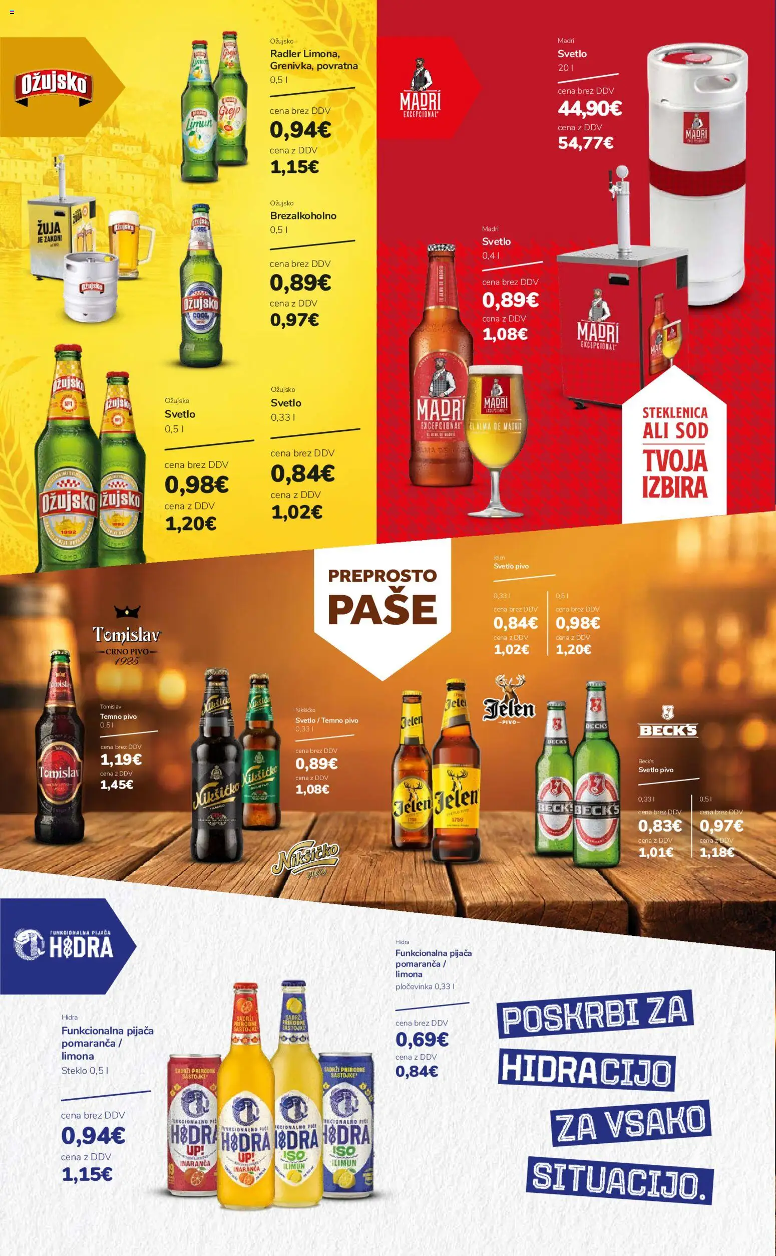 Novi Ahac katalog ponudbe – veljaven od 01.09.2026 | Stran: 4 | Izdelki: Steklenica, Radler, Pivo, Limona